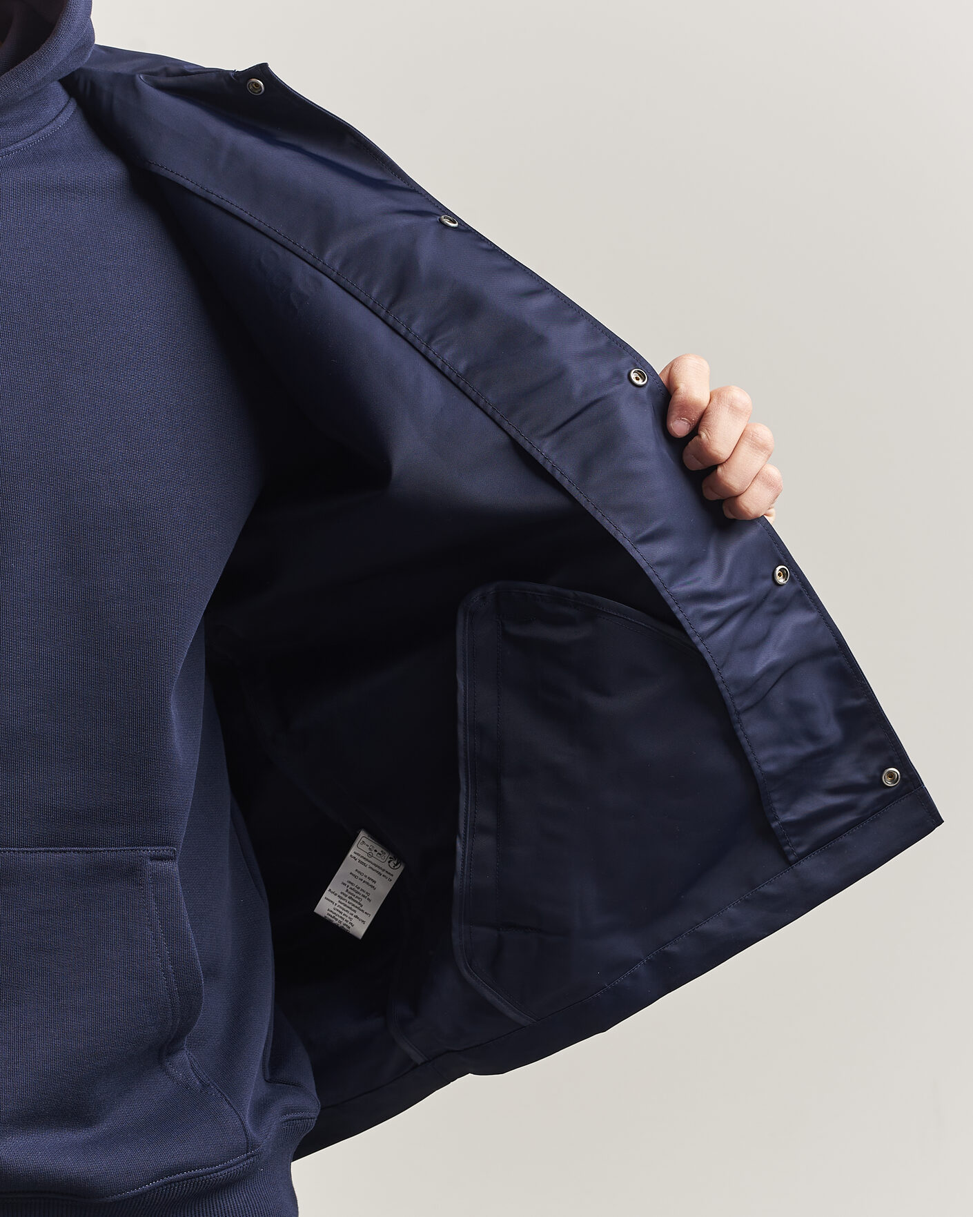 Uomini | Giacche | Drôle de Monsieur | La Veste Slogan Jacket Navy