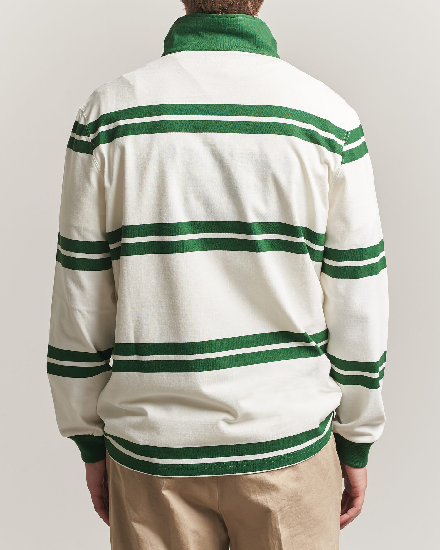 Uomini | Maglieria | Drôle de Monsieur | Ornament Striped Rugger Water Green