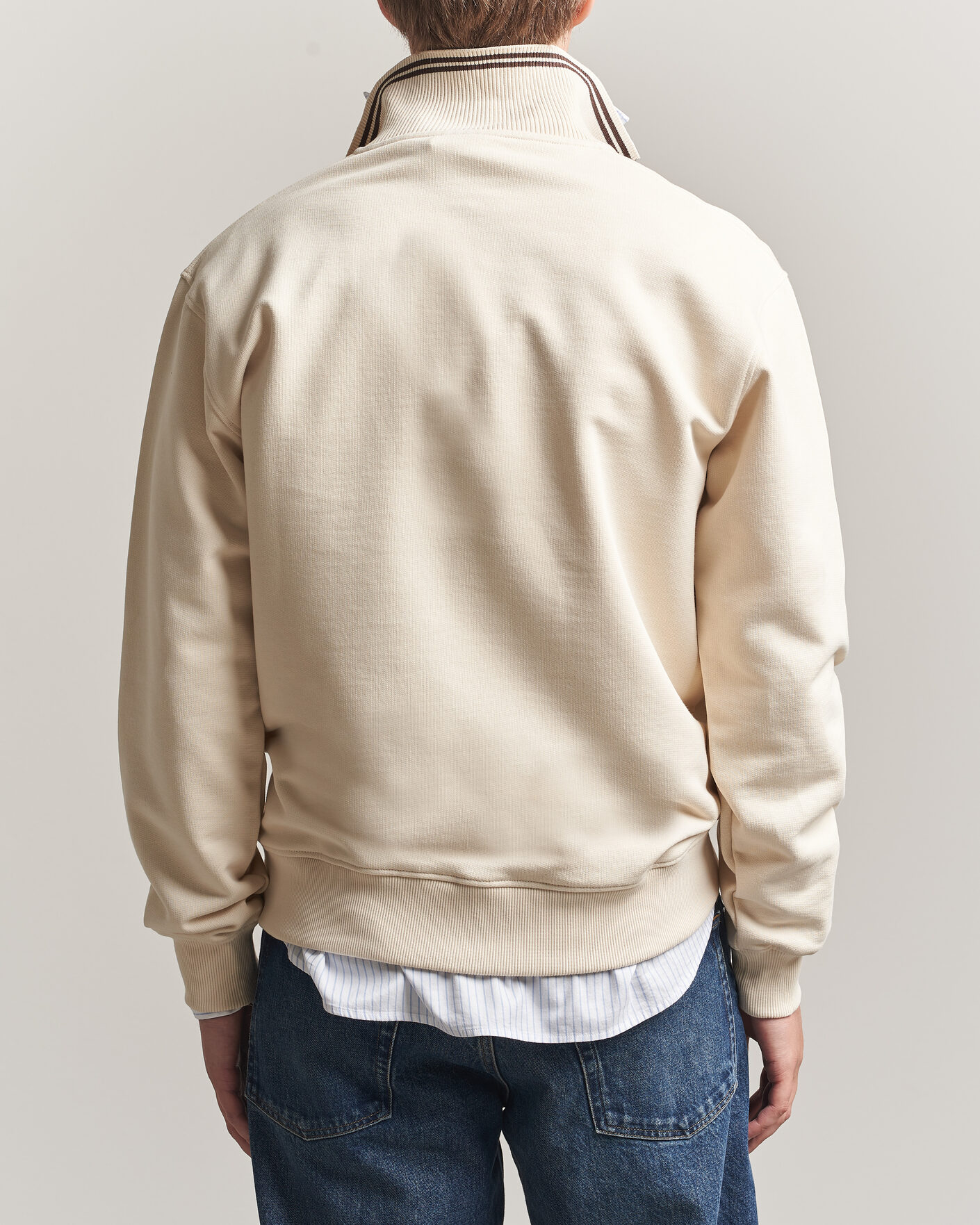 Uomini | Maglieria | Drôle de Monsieur | Tipped Rugger Light Sand