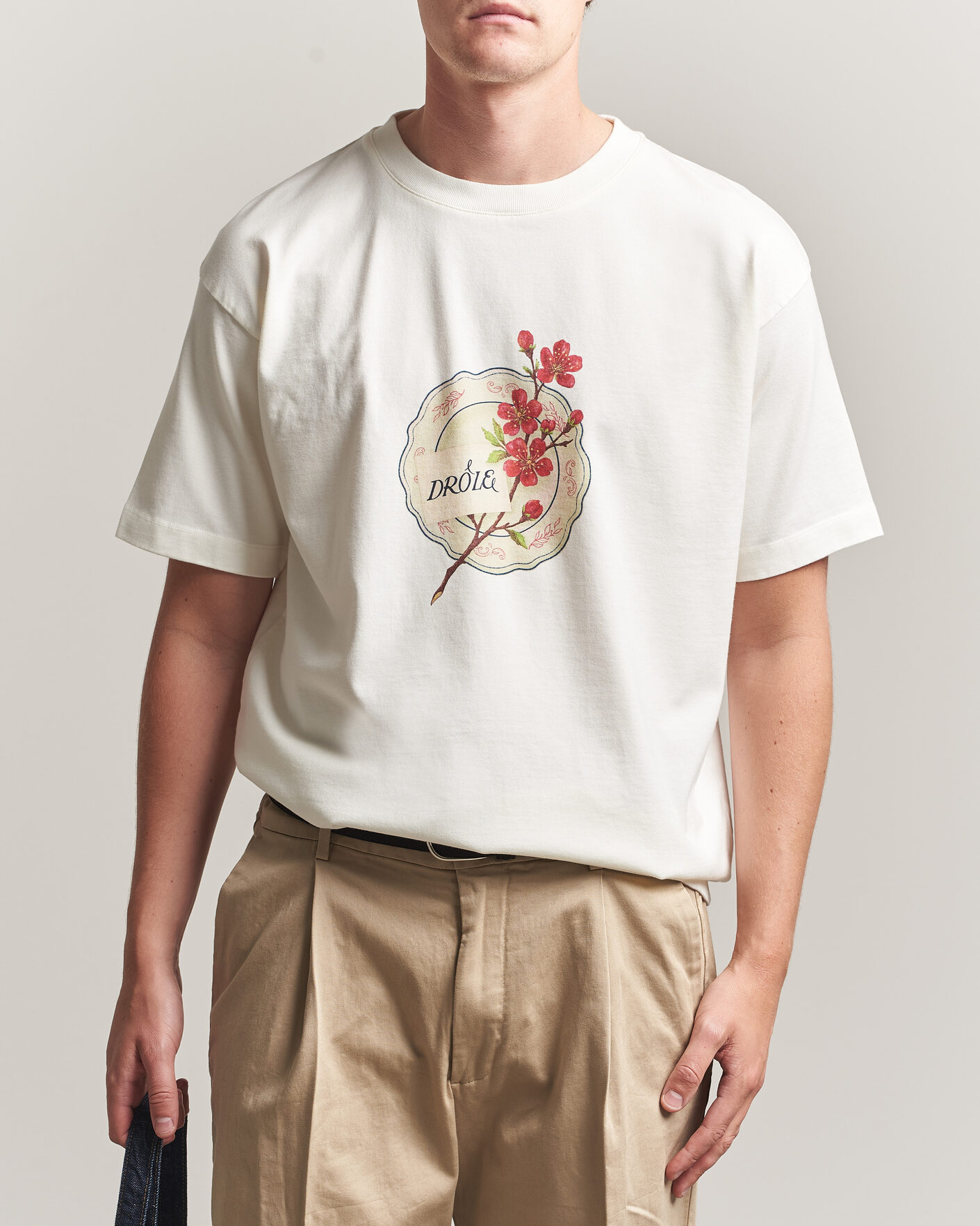 Uomini | T-shirt | Drôle de Monsieur | Porcelaine T-shirt Off White