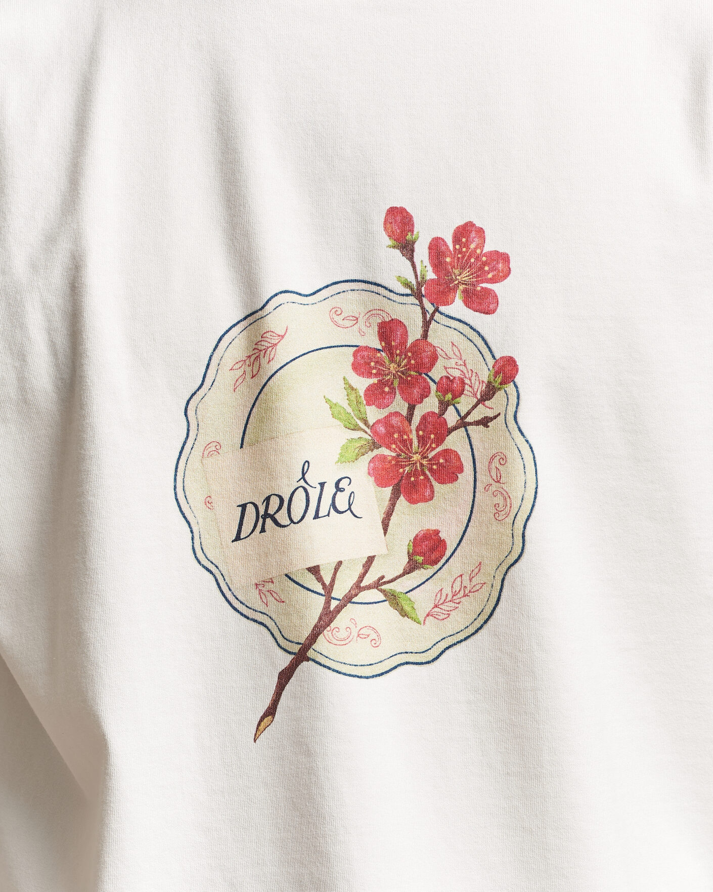 Uomini | T-shirt | Drôle de Monsieur | Porcelaine T-shirt Off White