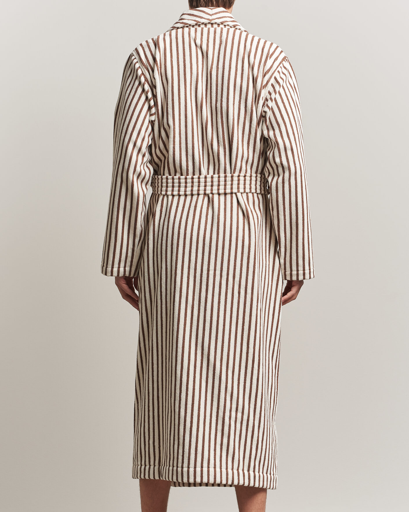 Uomini | Accappatoi & Pigiami | Tekla | Organic Terry Classic Bathrobe Kodiak Stripes