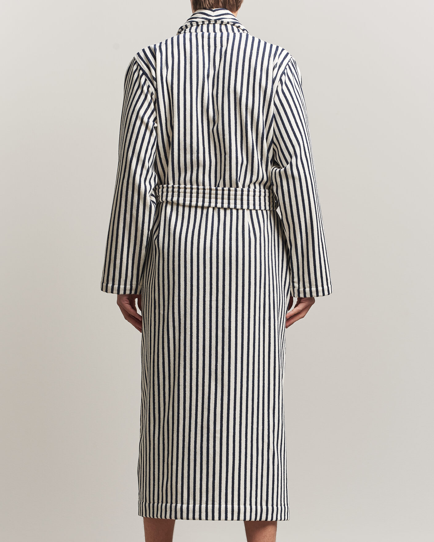 Uomini | Accappatoi & Pigiami | Tekla | Organic Terry Classic Bathrobe Sailor Stripes