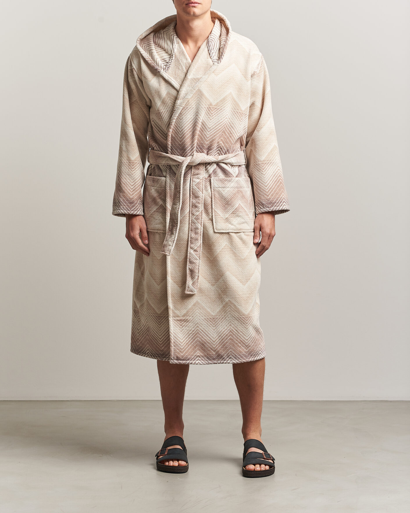 Uomini | Accappatoi & Pigiami | Missoni Home | Marea Hooded Bathrobe Beige