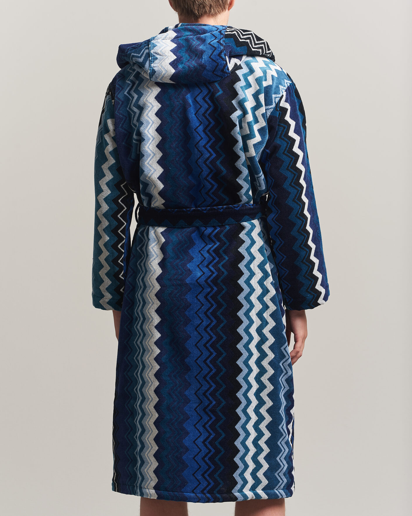 Uomini | Accappatoi & Pigiami | Missoni Home | Giacomo Hooded Bathrobe Multi Blue