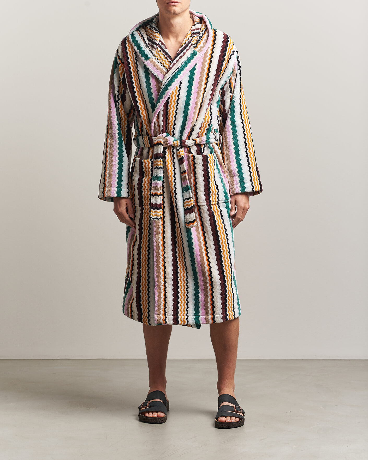 Uomini | Accappatoi & Pigiami | Missoni Home | Aura Hooded Bathrobe Multi