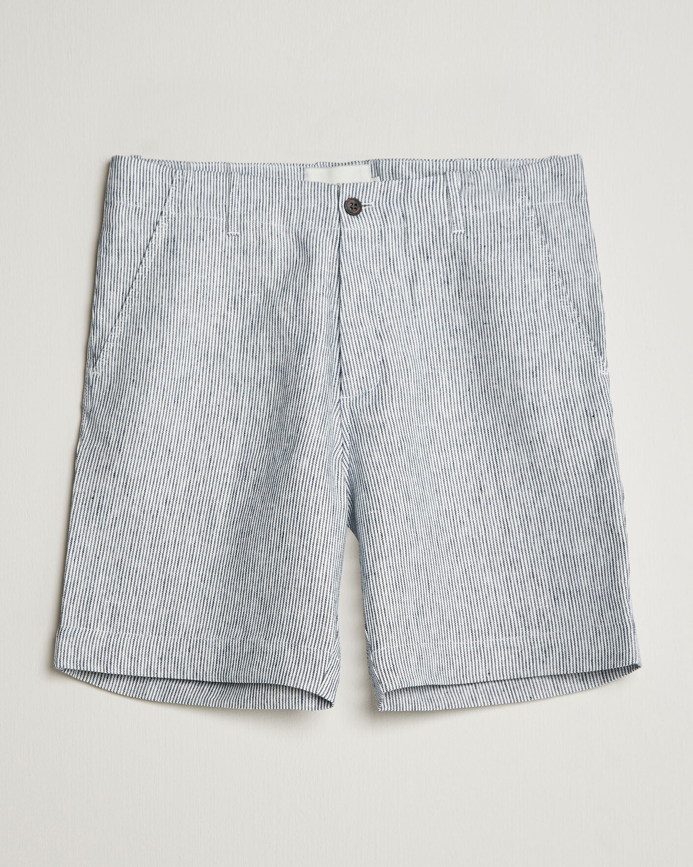 Uomini | Pantaloncini | Peregrine | Windsor Linen Shorts Navy Stripe