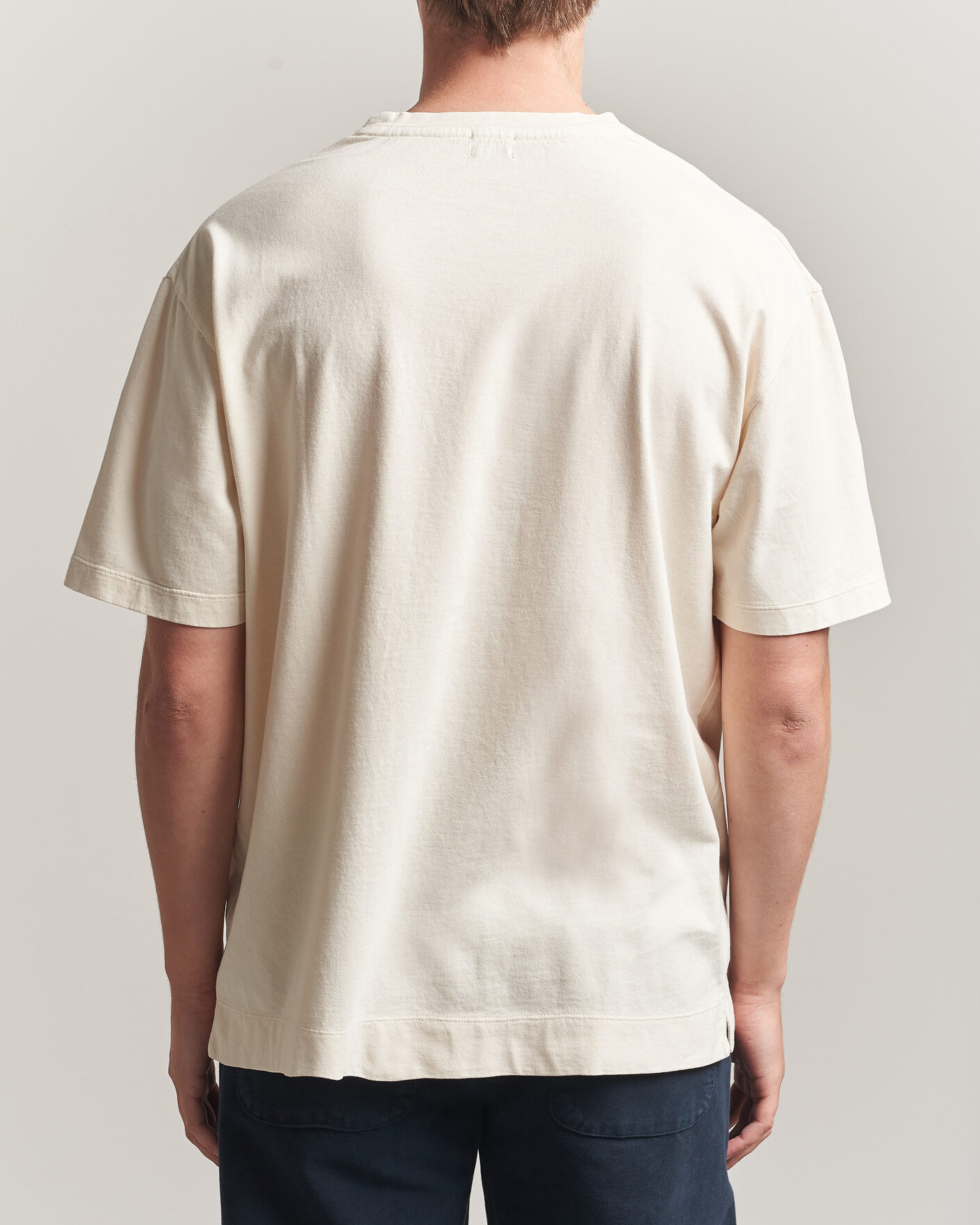 Uomini | T-shirt | Massimo Alba | Nevis Brushed Cotton T-Shirt Soft White