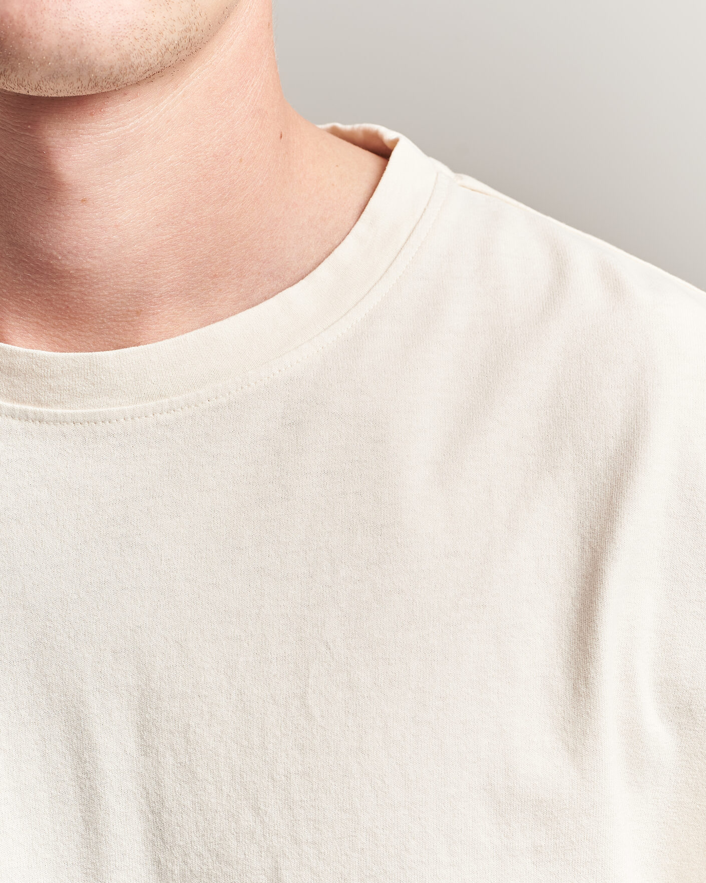 Uomini | T-shirt | Massimo Alba | Nevis Brushed Cotton T-Shirt Soft White