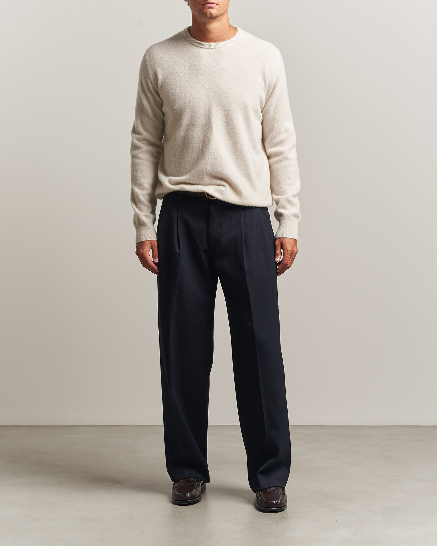 Uomini | Maglieria | Massimo Alba | Kane Brushed Cashmere Sweater Magnolia