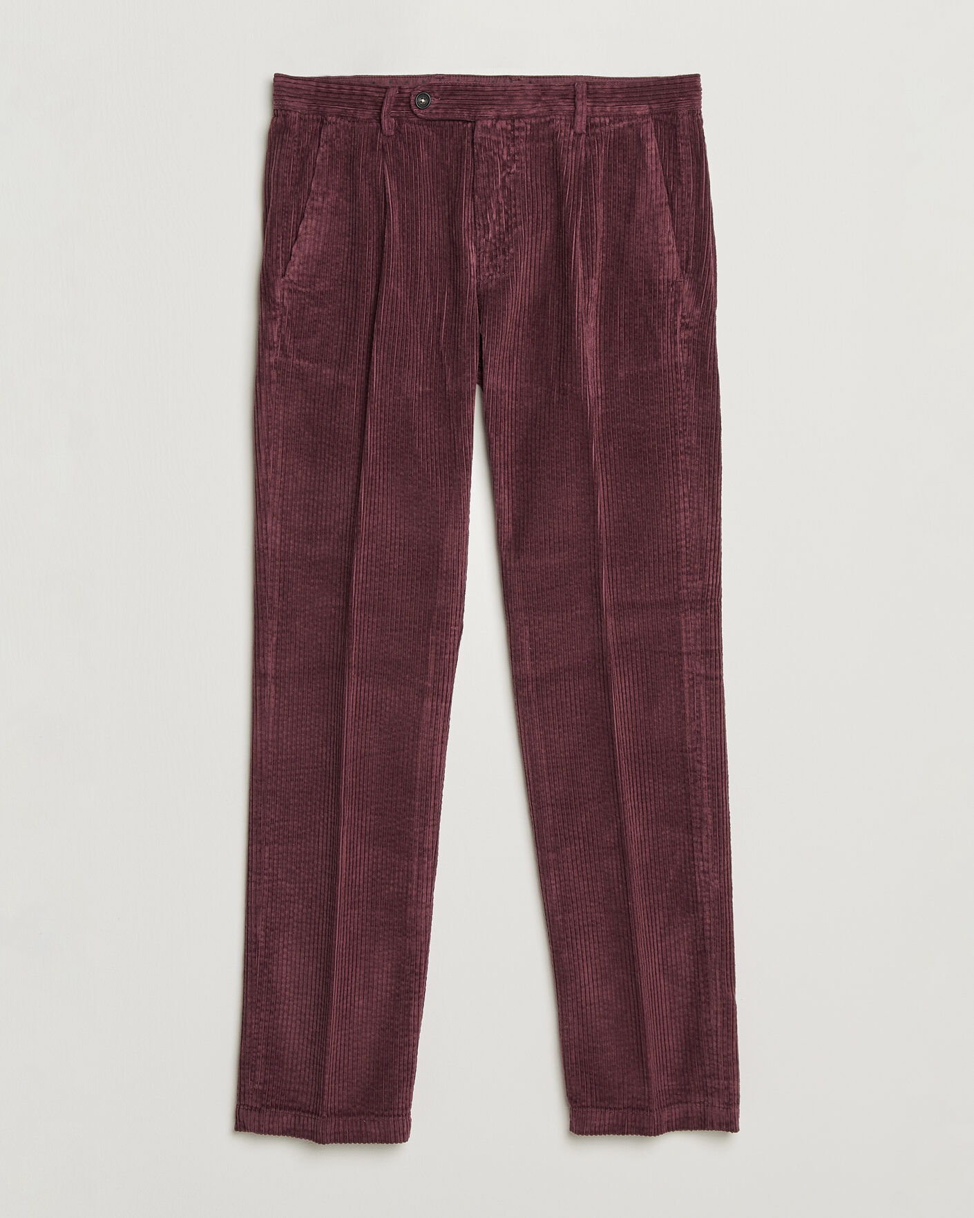 Uomini | Pantaloni | Massimo Alba | Ionio Pleated Corduroy Pants Rose Brown