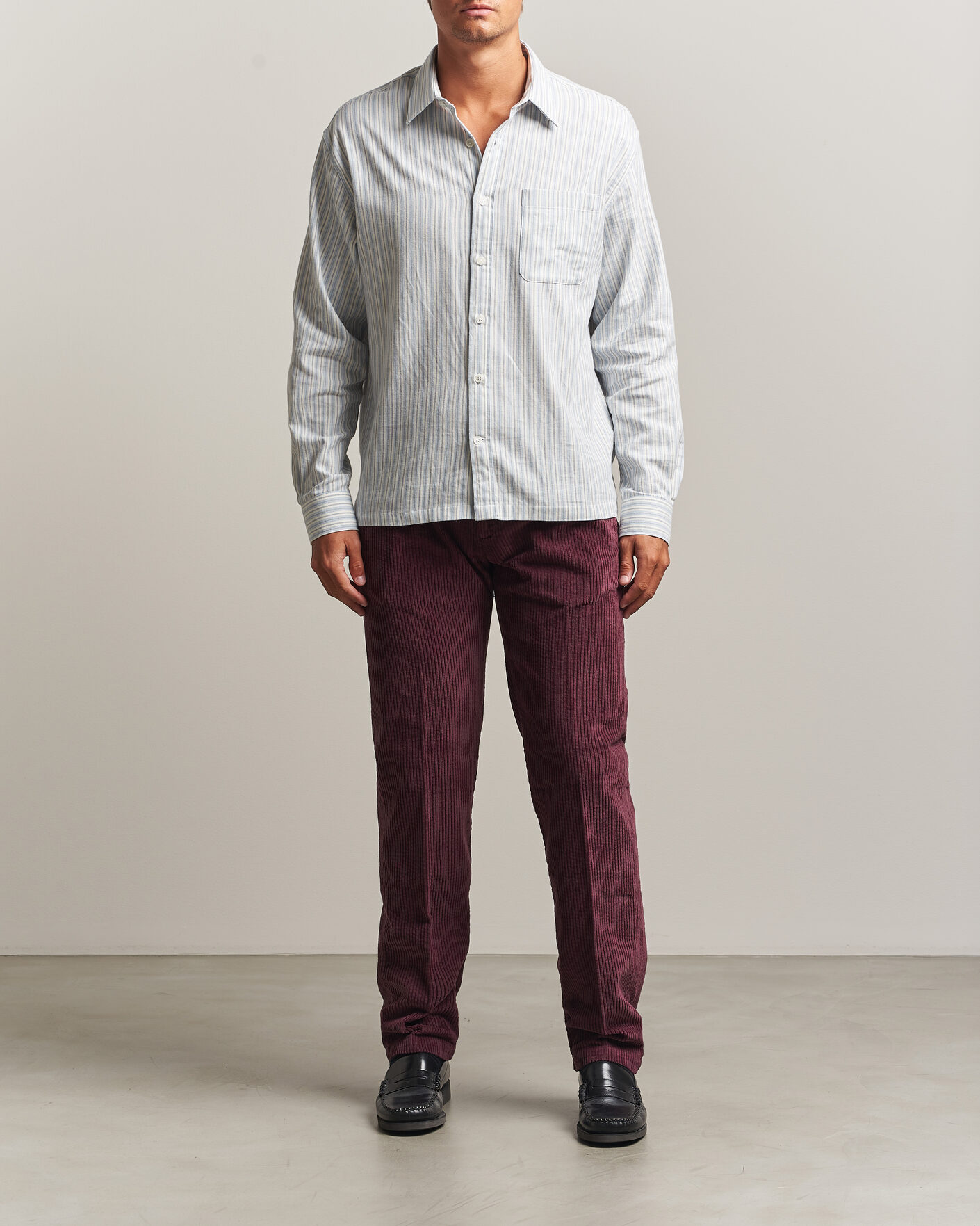 Uomini | Pantaloni | Massimo Alba | Ionio Pleated Corduroy Pants Rose Brown
