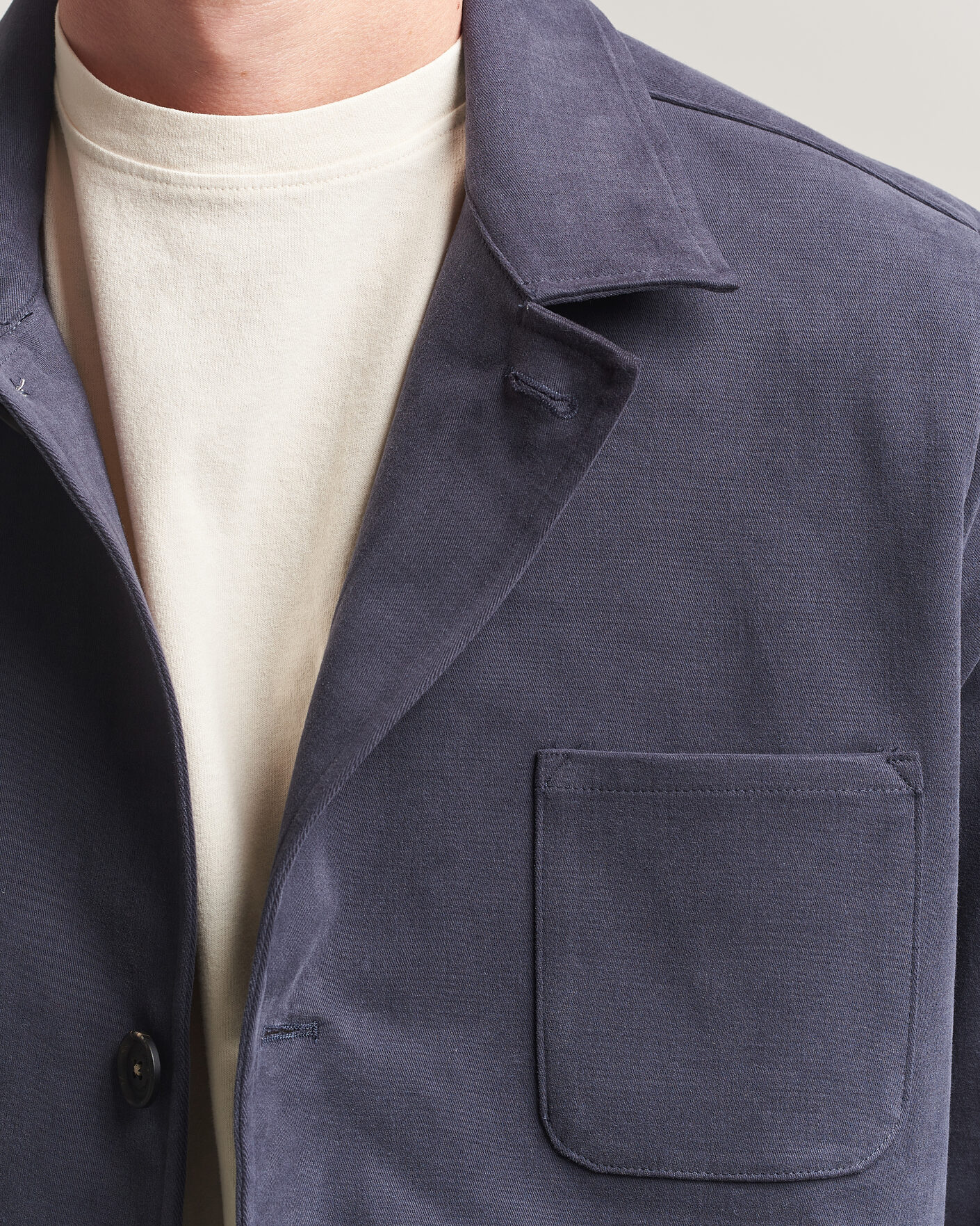 Uomini | Giacche | Massimo Alba | Florida Brushed Cotton Jacket Navy