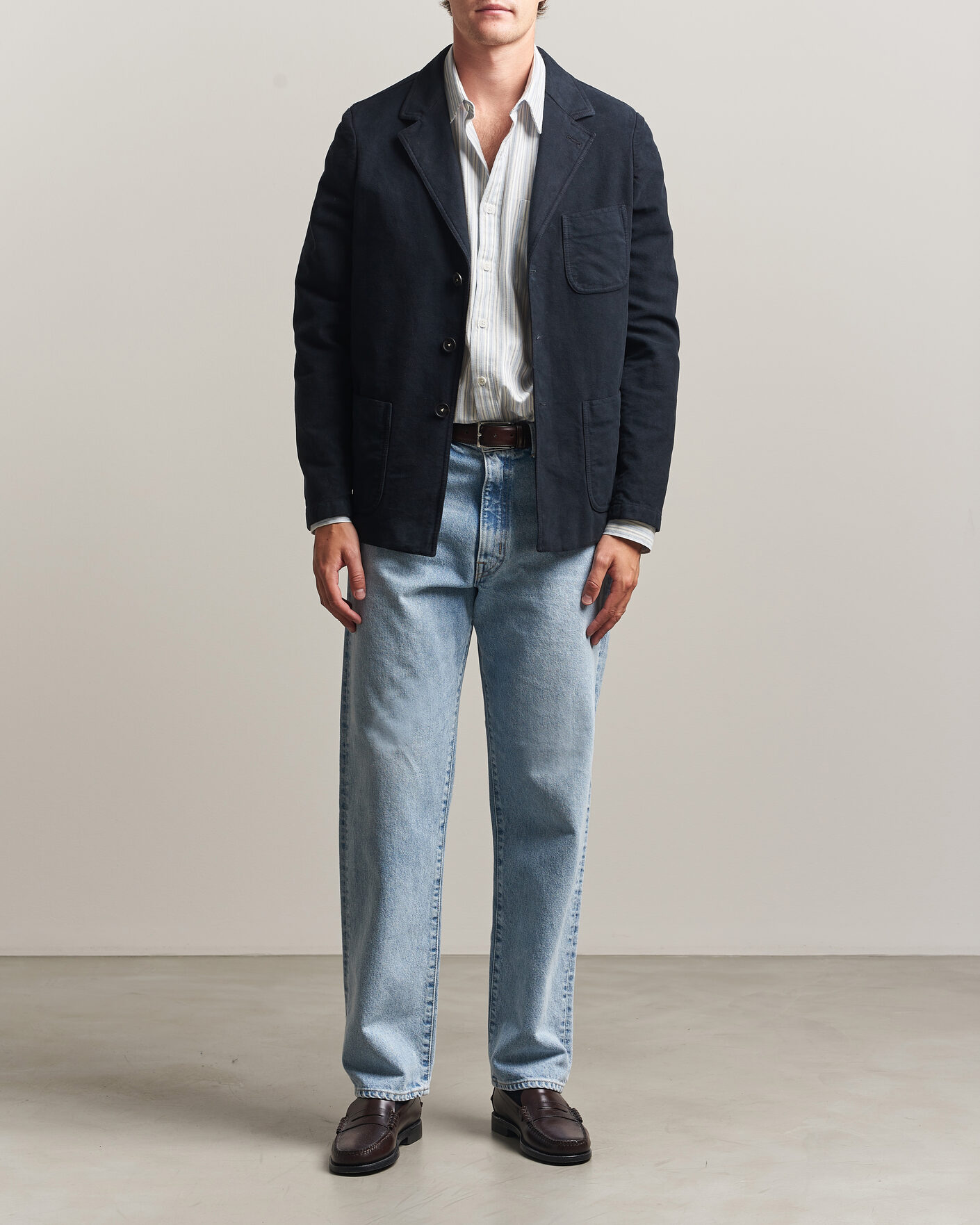 Uomini | Blazers | Massimo Alba | Baglietto Moleskine Jacket Navy