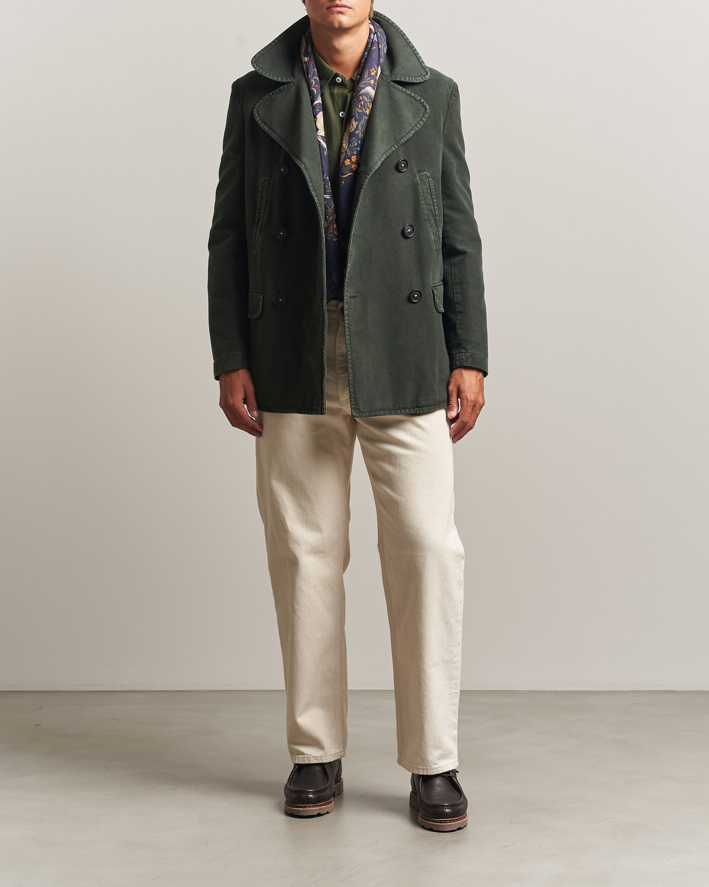 Uomini | Giacche | Massimo Alba | Moleskine Peacoat Forest Night