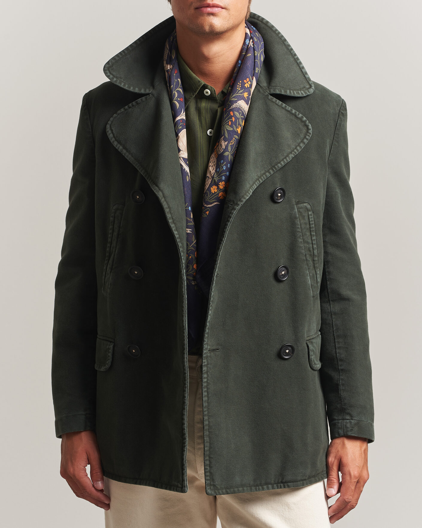 Uomini | Giacche | Massimo Alba | Moleskine Peacoat Forest Night