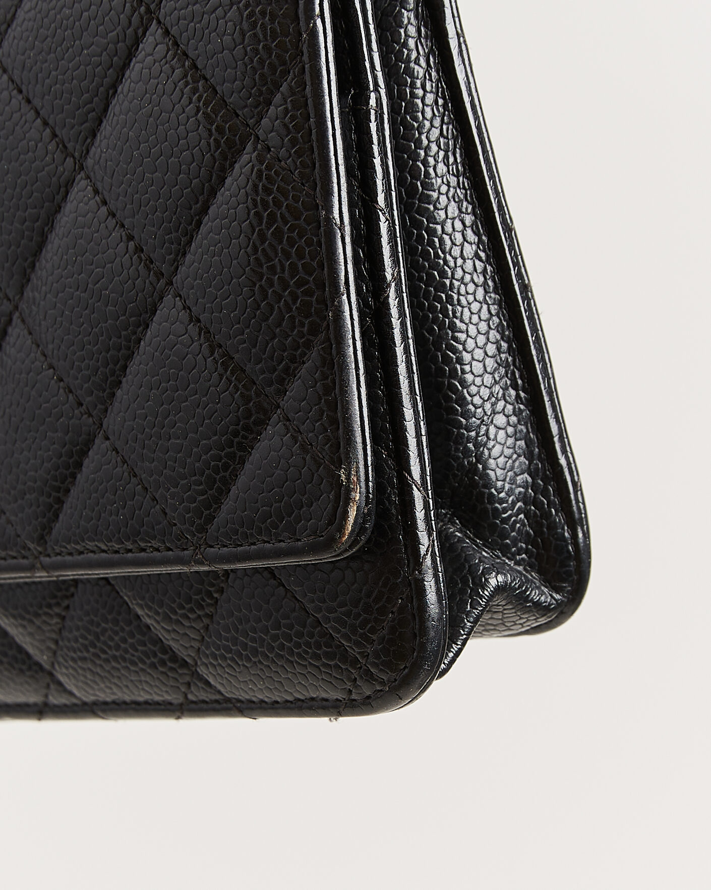Uomini | Pre-Owned & Vintage Bags | Chanel Pre-Owned | Wallet On Chain Caviar Leather Black