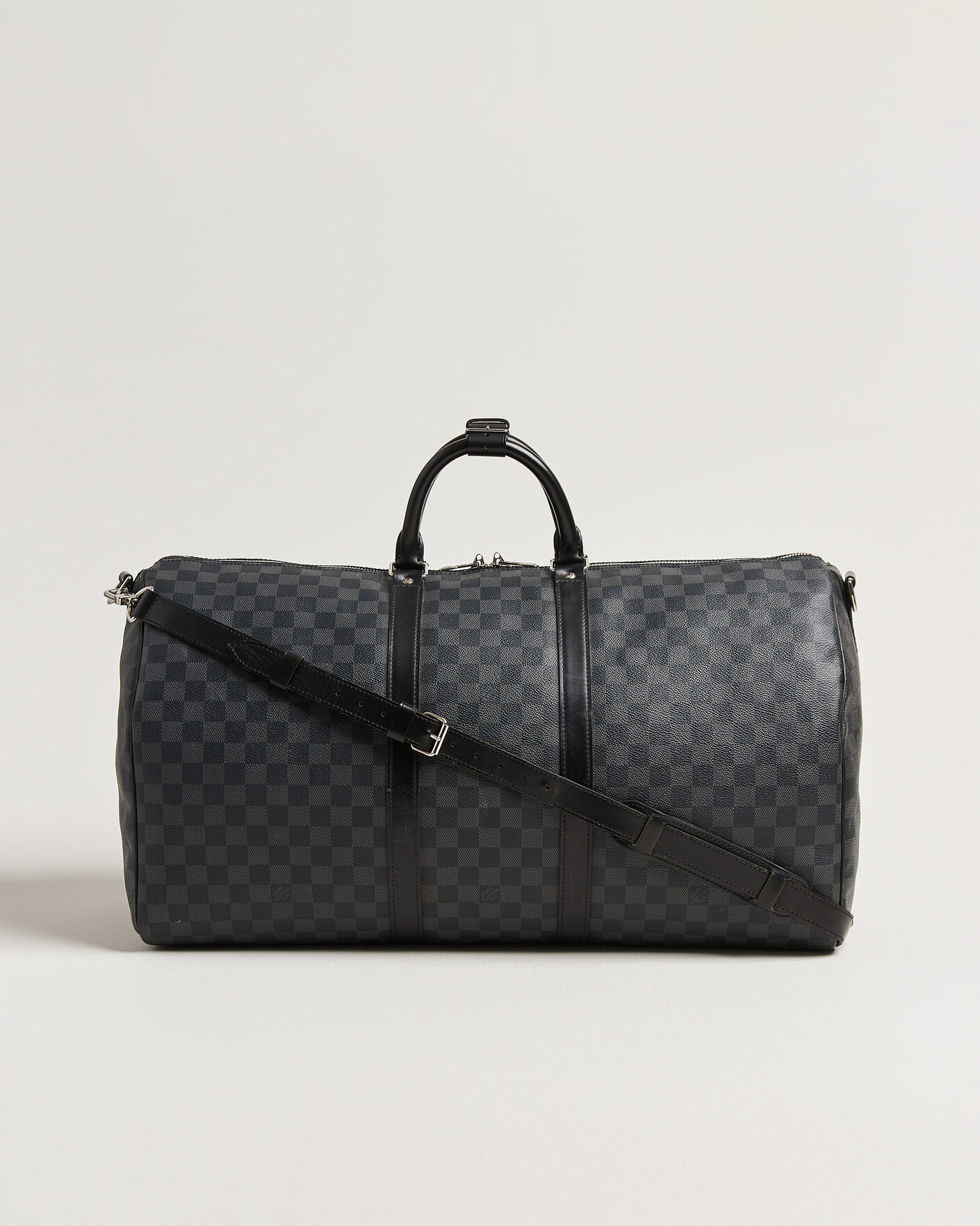 Uomini | Pre-Owned & Vintage Bags | Louis Vuitton Pre-Owned | Keepall 55 Bandouliére Damier Graphite
