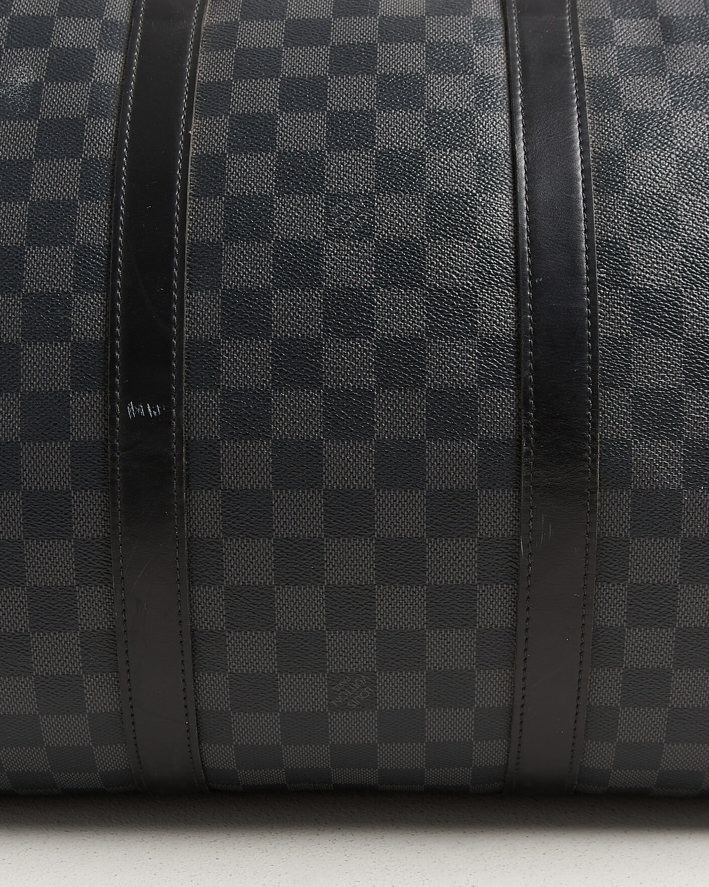 Uomini | Pre-Owned & Vintage Bags | Louis Vuitton Pre-Owned | Keepall 55 Bandouliére Damier Graphite