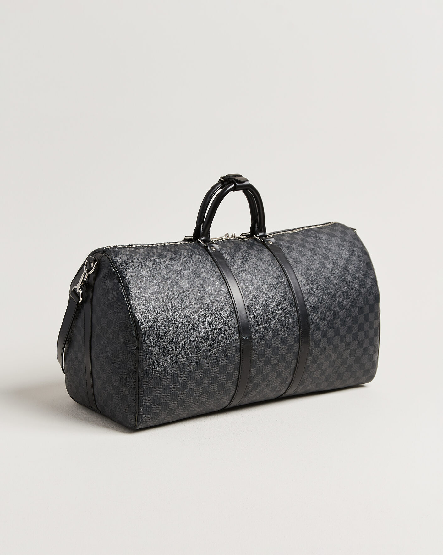 Uomini | Pre-Owned & Vintage Bags | Louis Vuitton Pre-Owned | Keepall 55 Bandouliére Damier Graphite