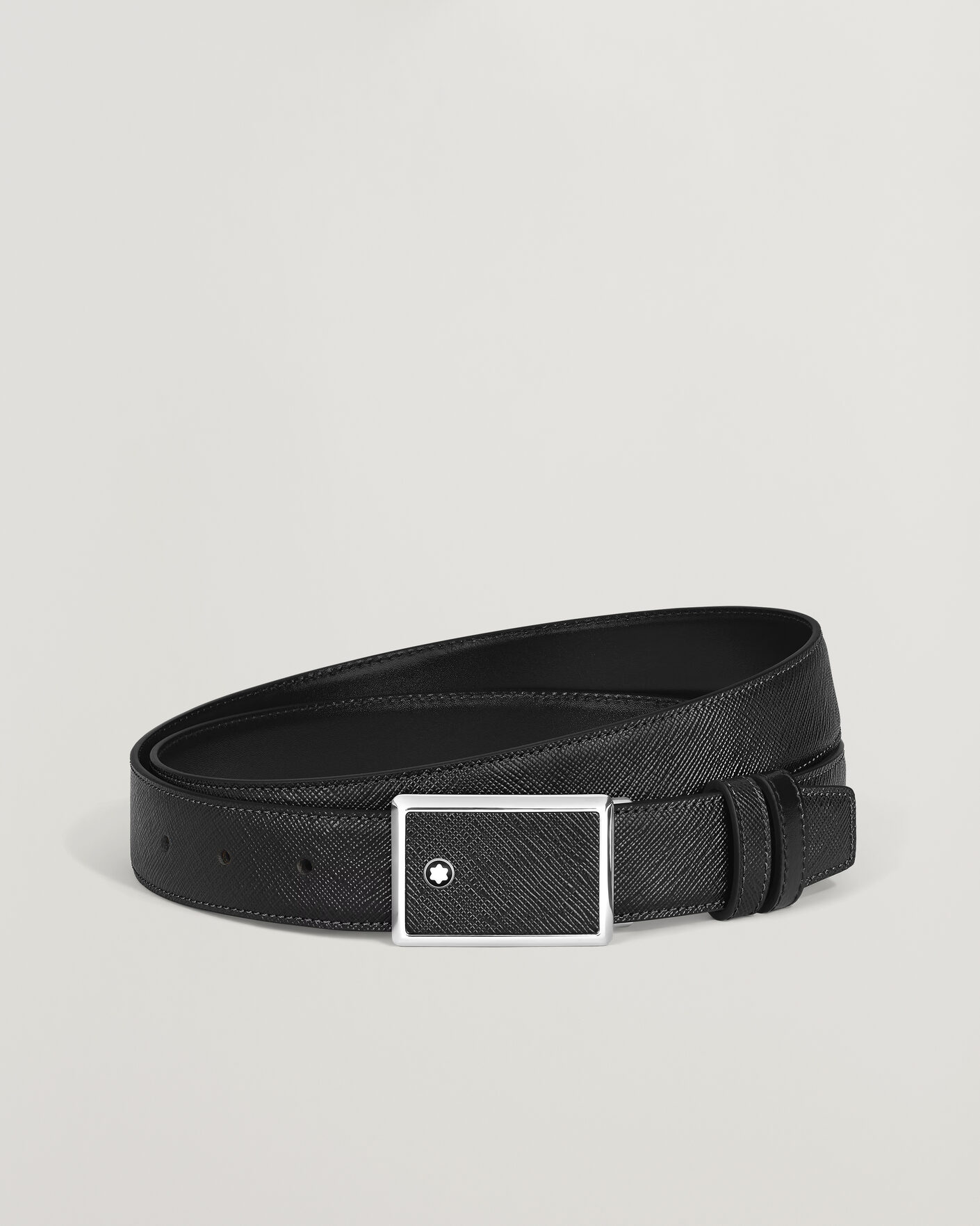 Uomini | Cinture | Montblanc | Buckle 30mm Leather Belt Black