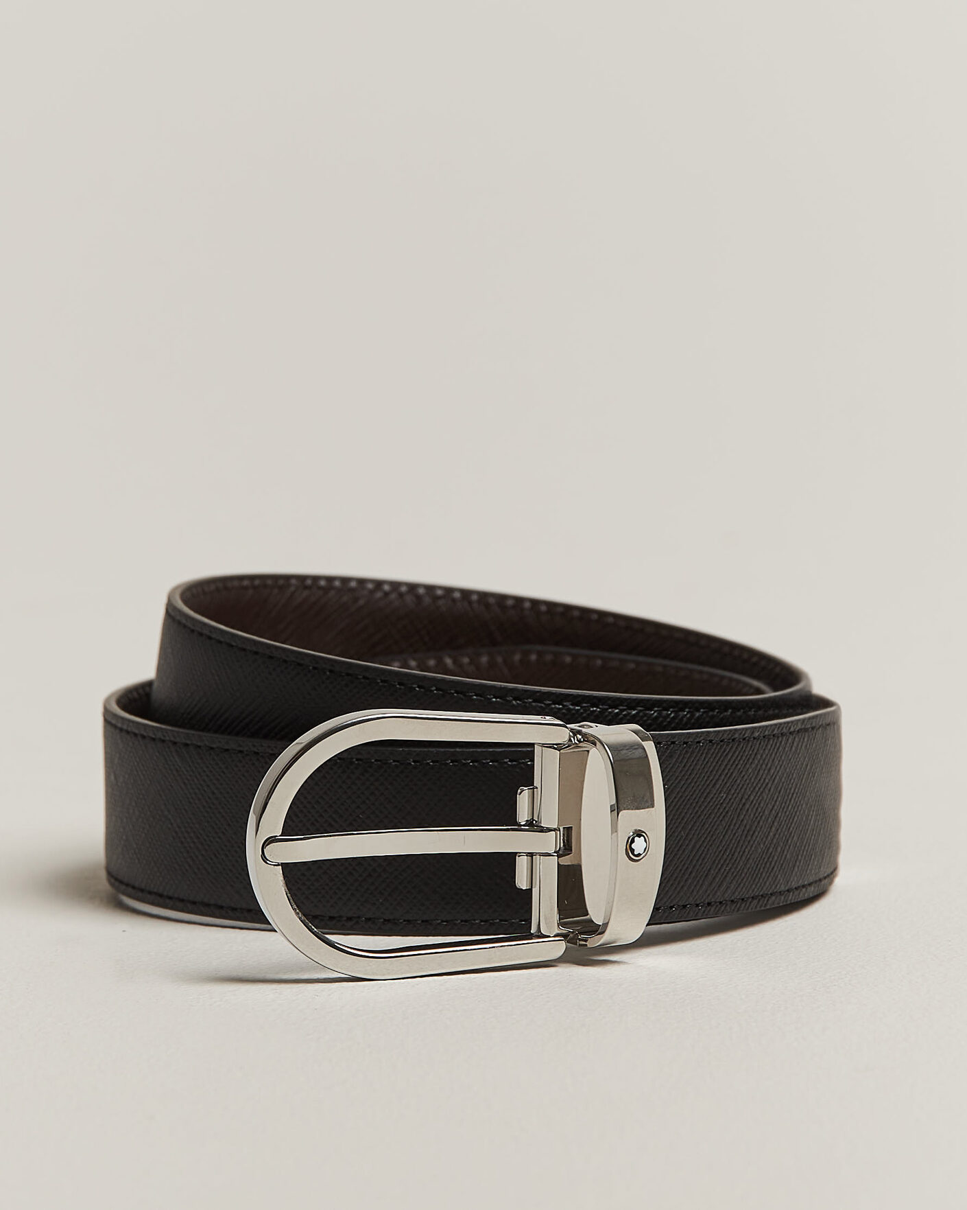 Uomini | Cinture | Montblanc | Sartoial Horseshoe 30mm Reversible Belt Black/Brown
