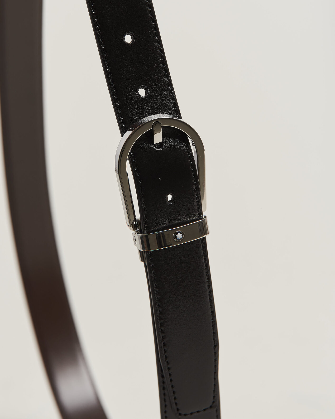 Uomini | Cinture | Montblanc | Meisterstück Horseshoe 30mm Reversible Belt Black/Brown