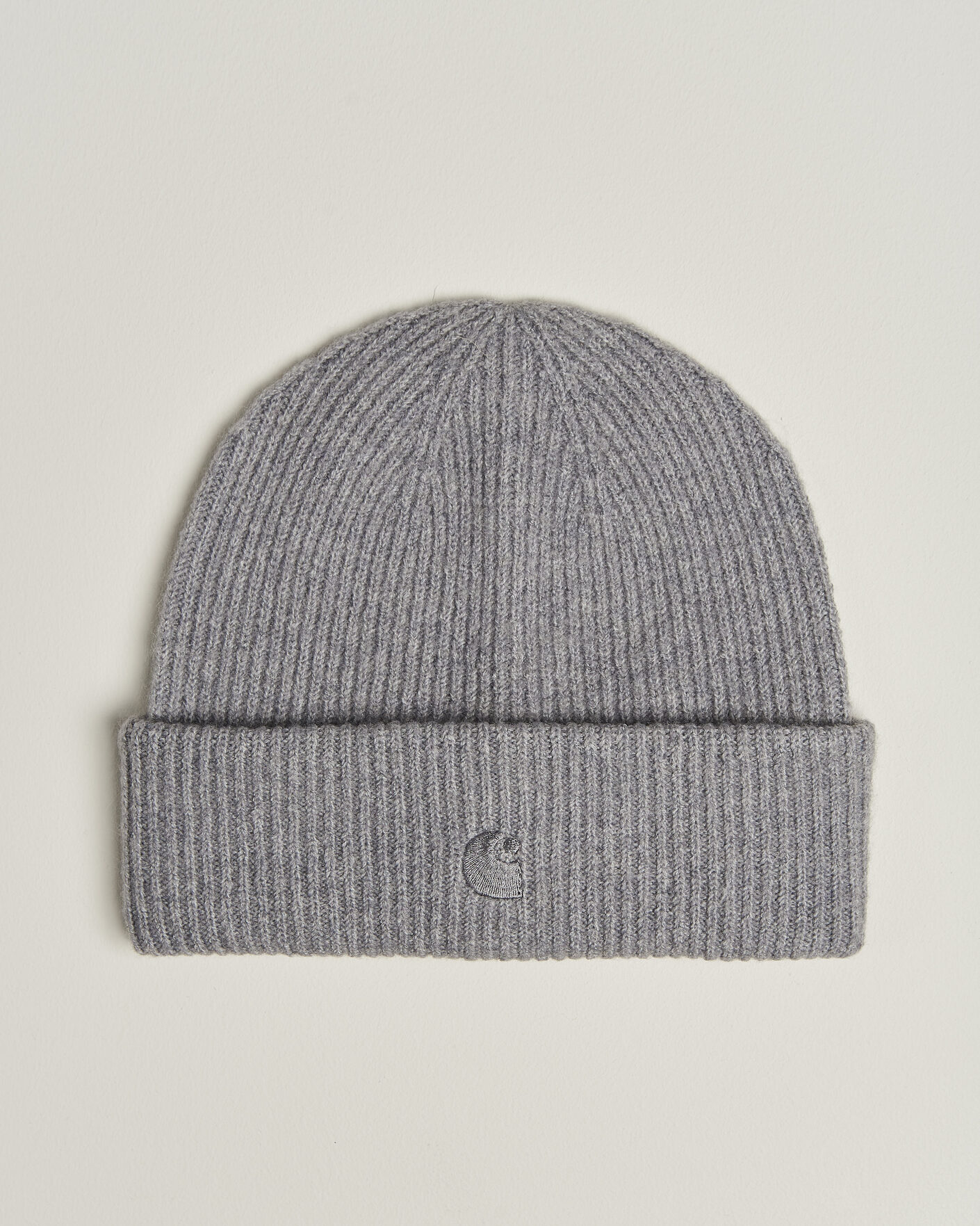 Uomini | Berretti | Carhartt WIP | Curtis Tonal Logo Beanie Shady Grey