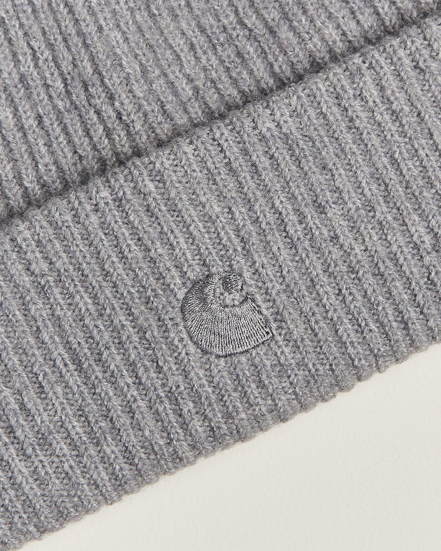 Uomini | Berretti | Carhartt WIP | Curtis Tonal Logo Beanie Shady Grey