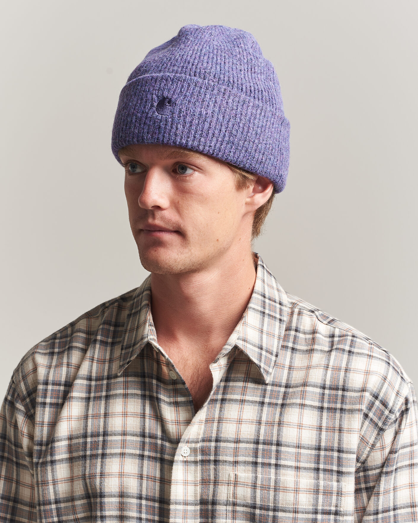 Uomini | Berretti | Carhartt WIP | Curtis Tonal Logo Beanie Shady Purple