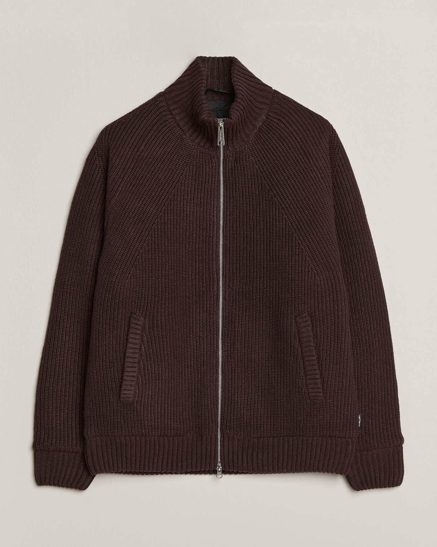 Uomini | Maglieria | Carhartt WIP | Bandley Padded Wool Mix Full Zip Palisander Brown