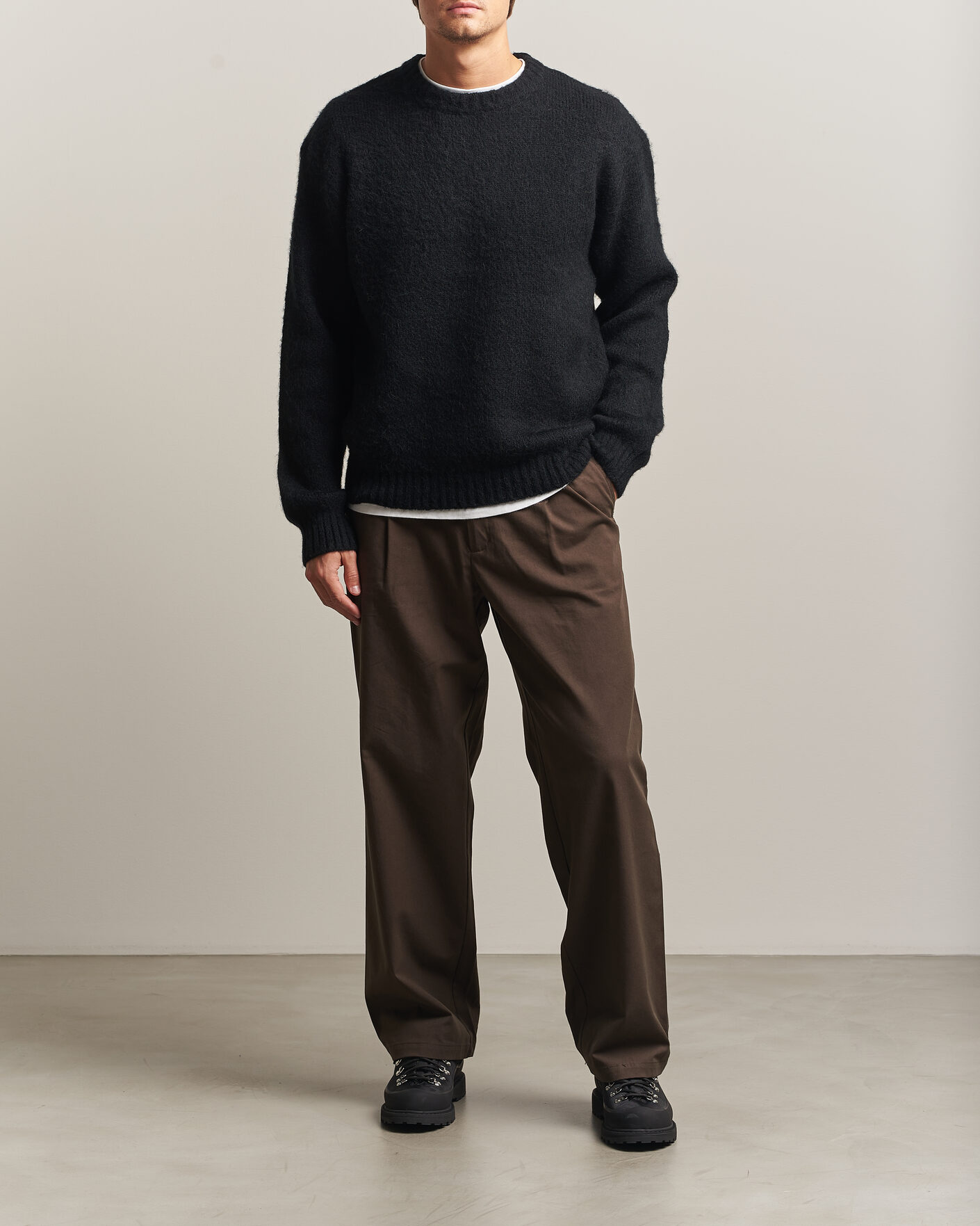 Uomini | Maglieria | Carhartt WIP | Merton Knitted Alpaca Sweater Black