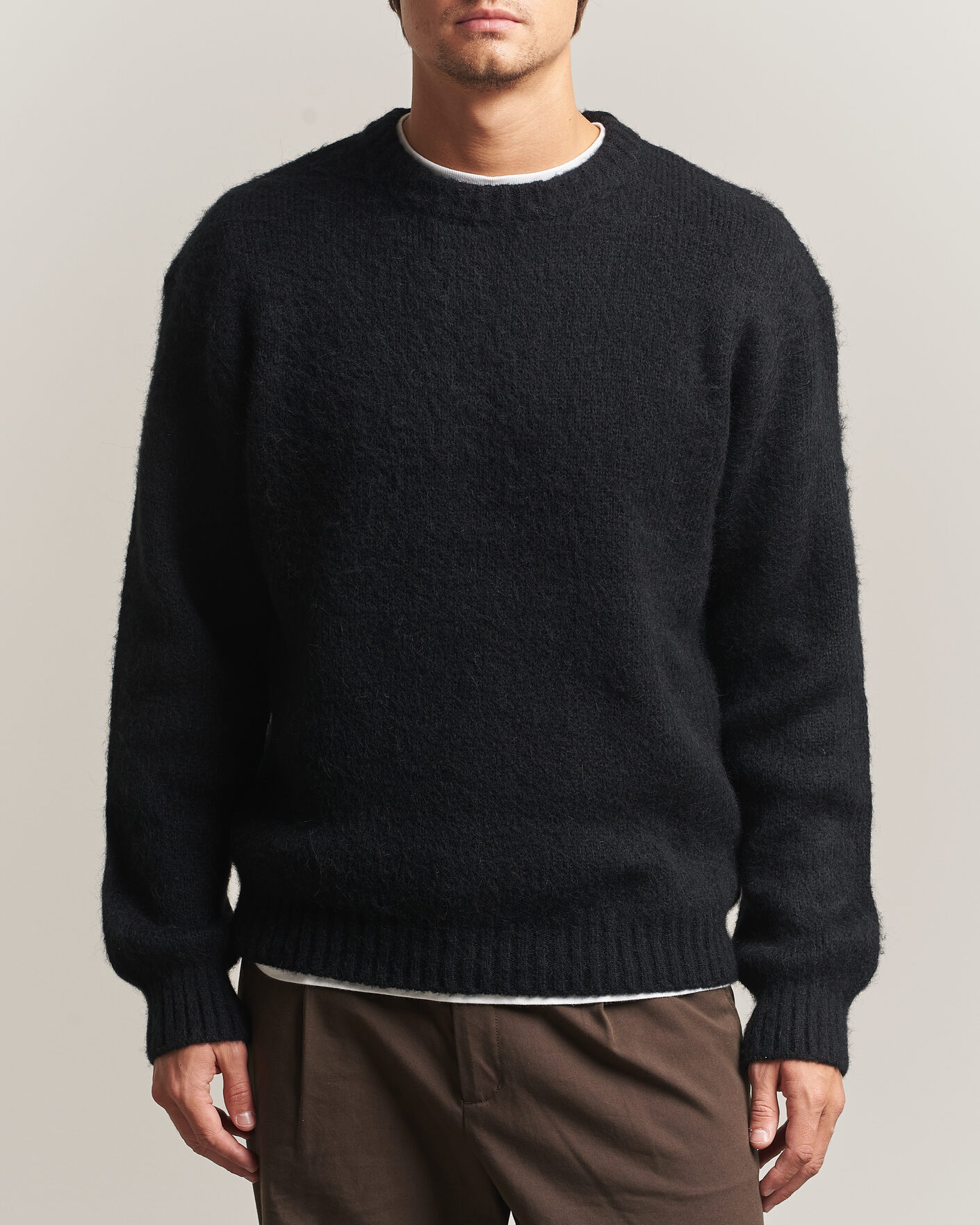 Uomini | Maglieria | Carhartt WIP | Merton Knitted Alpaca Sweater Black