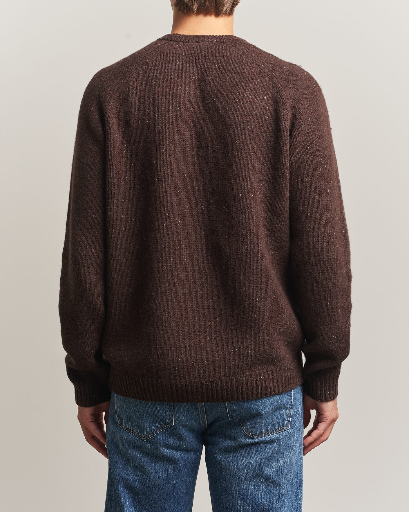 Uomini | Maglieria | Carhartt WIP | Anglistic Wool/Cotton Sweater Tobacco