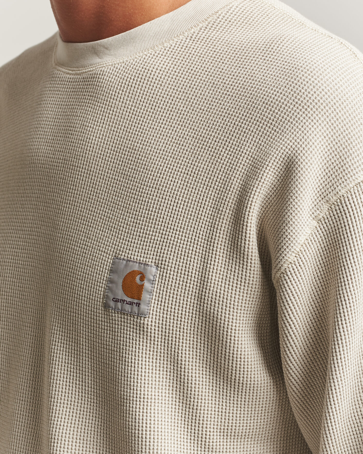 Uomini | T-shirt | Carhartt WIP | Long Sleeve Waffle T-Shirt Fleur De Sel