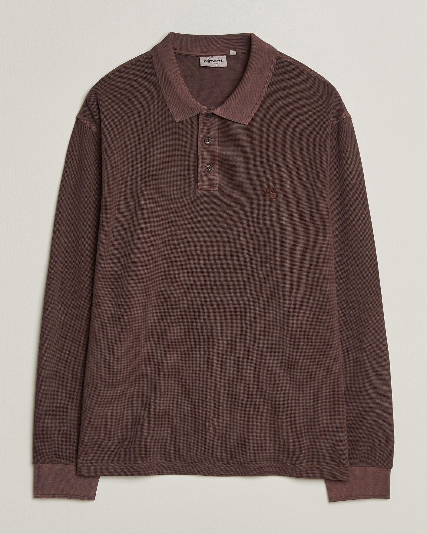 Uomini | Maglieria | Carhartt WIP | Long Sleeve Waffle Rugby Shirt Palisander Brown
