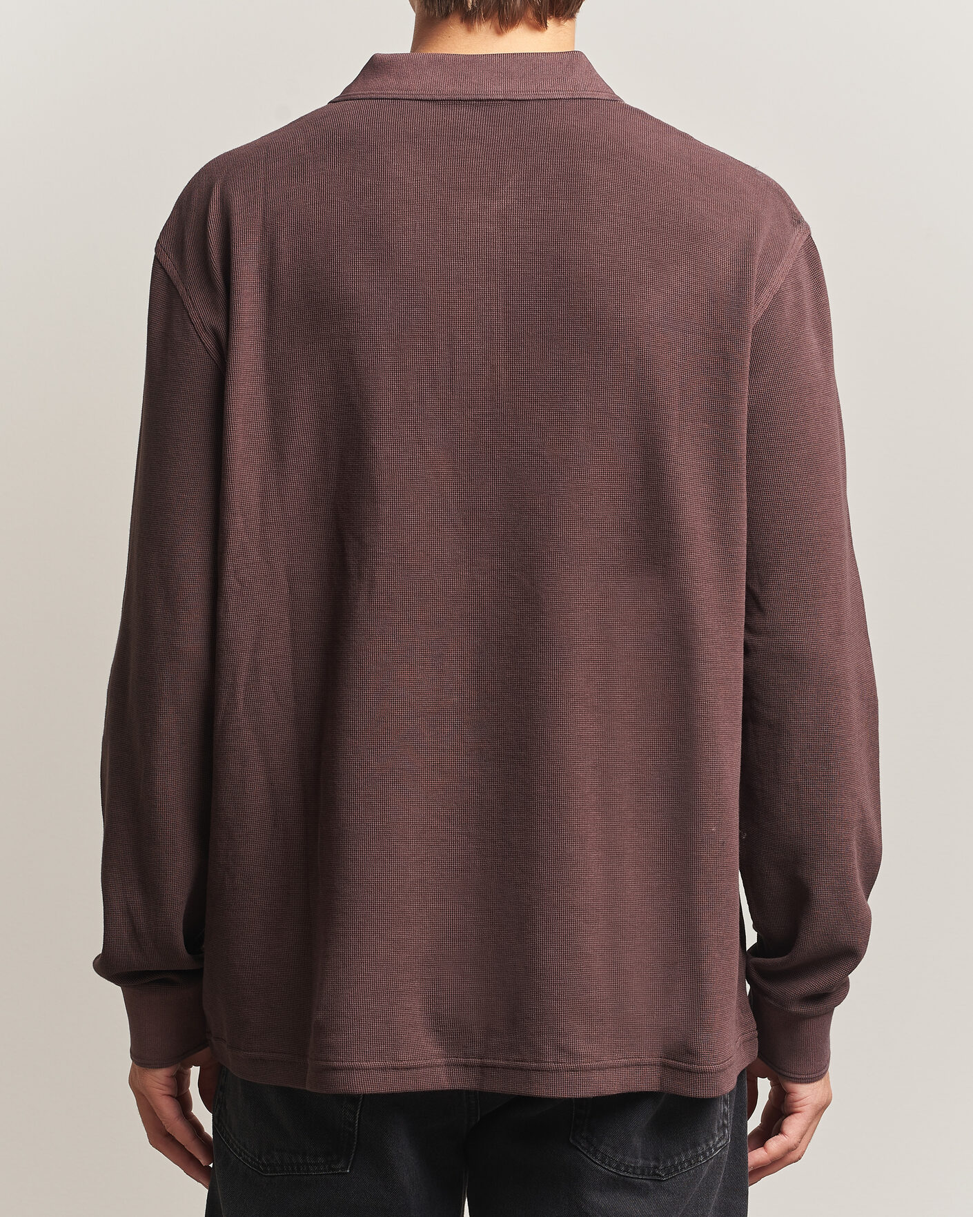 Uomini | Maglieria | Carhartt WIP | Long Sleeve Waffle Rugby Shirt Palisander Brown