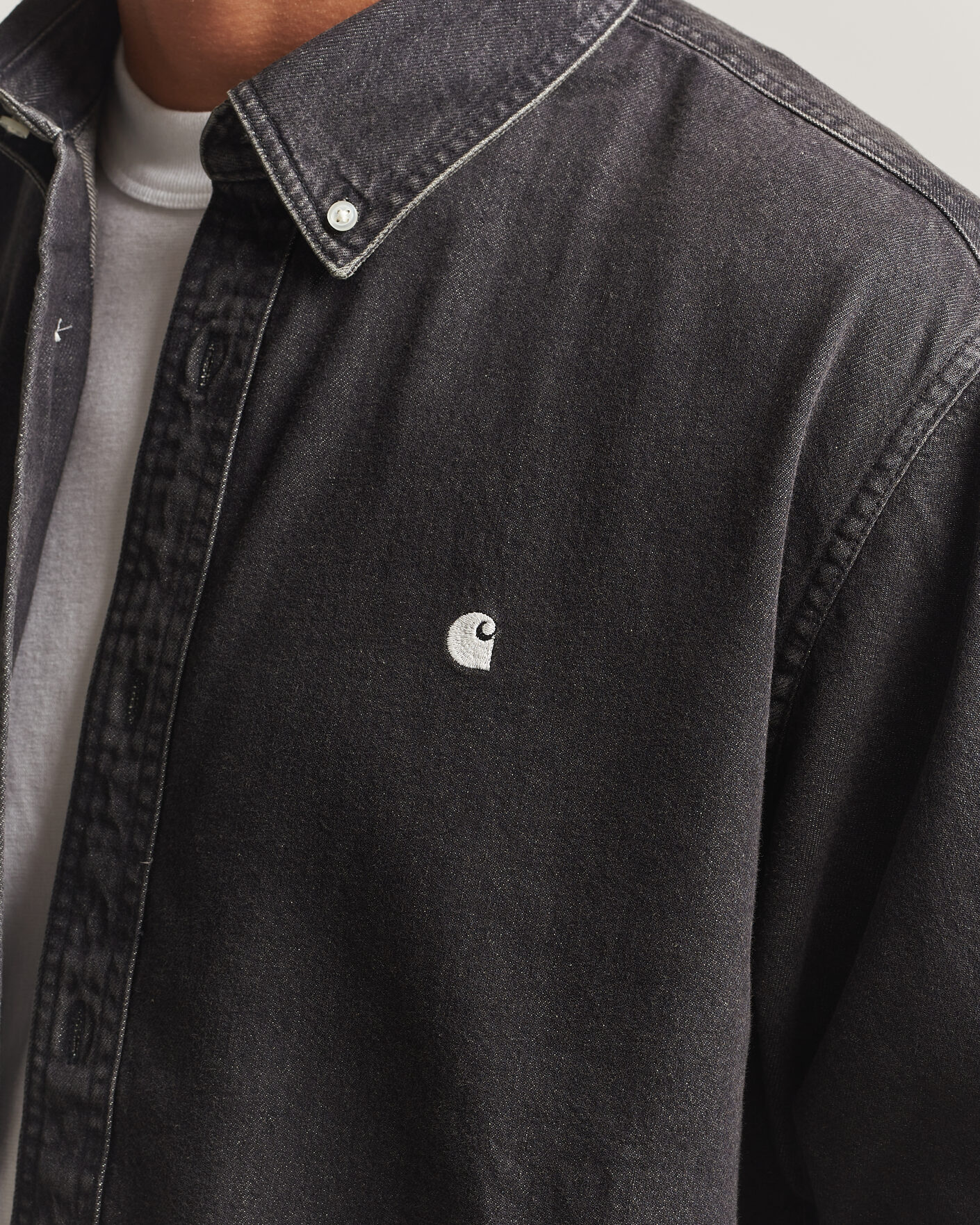 Uomini | Camicie | Carhartt WIP | Lucas Denim Shirt Black