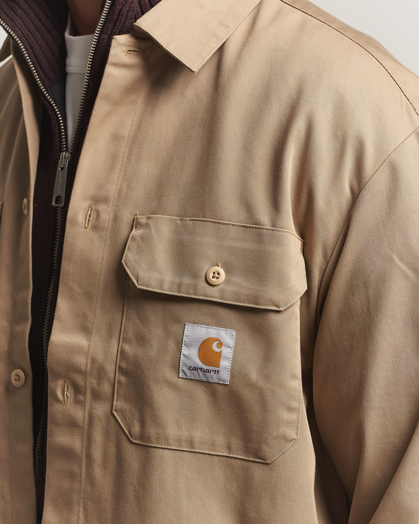 Uomini | Camicie | Carhartt WIP | Craft Twill Shirt Leather