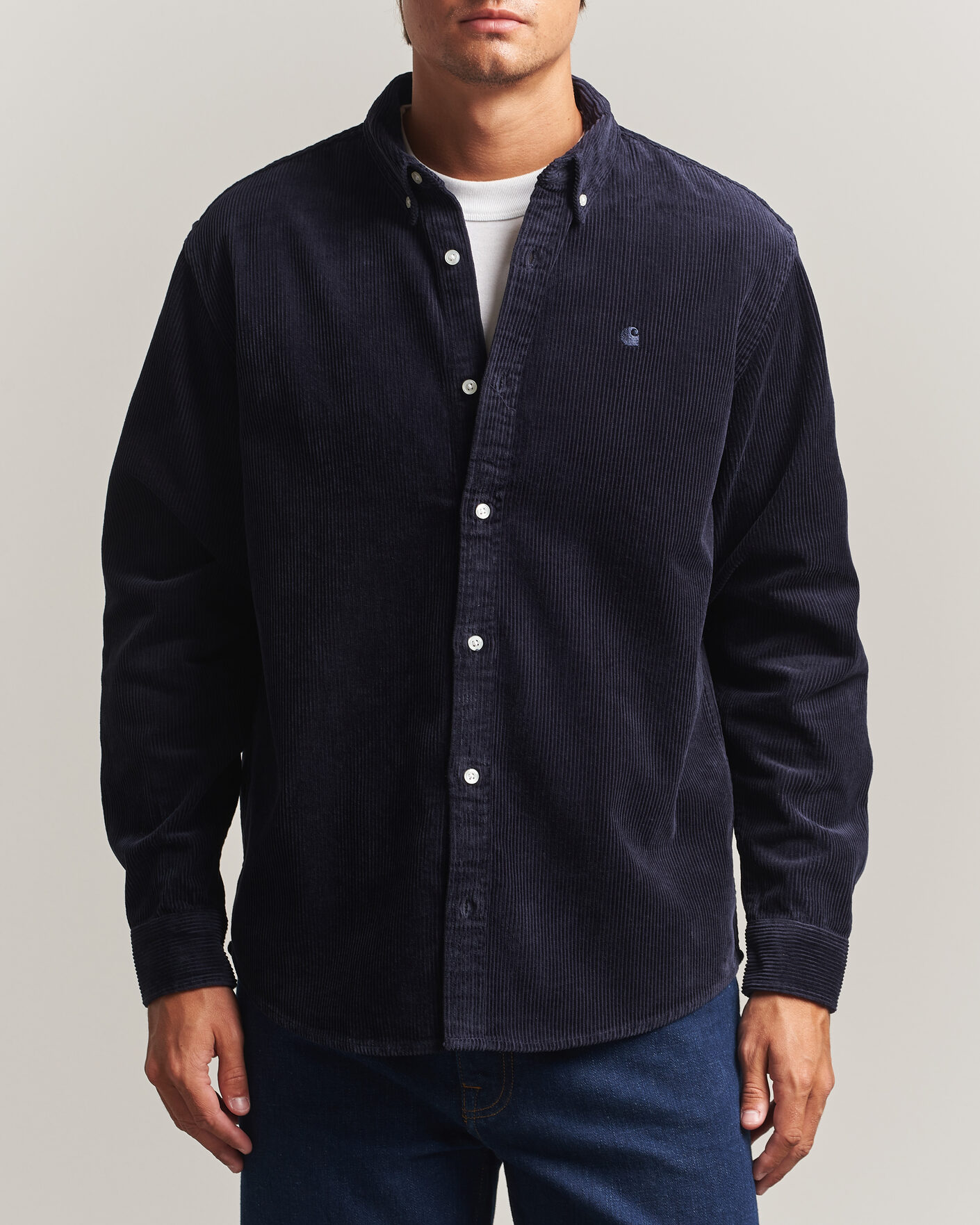 Uomini | Camicie | Carhartt WIP | Madison Cord Shirt Dark Navy