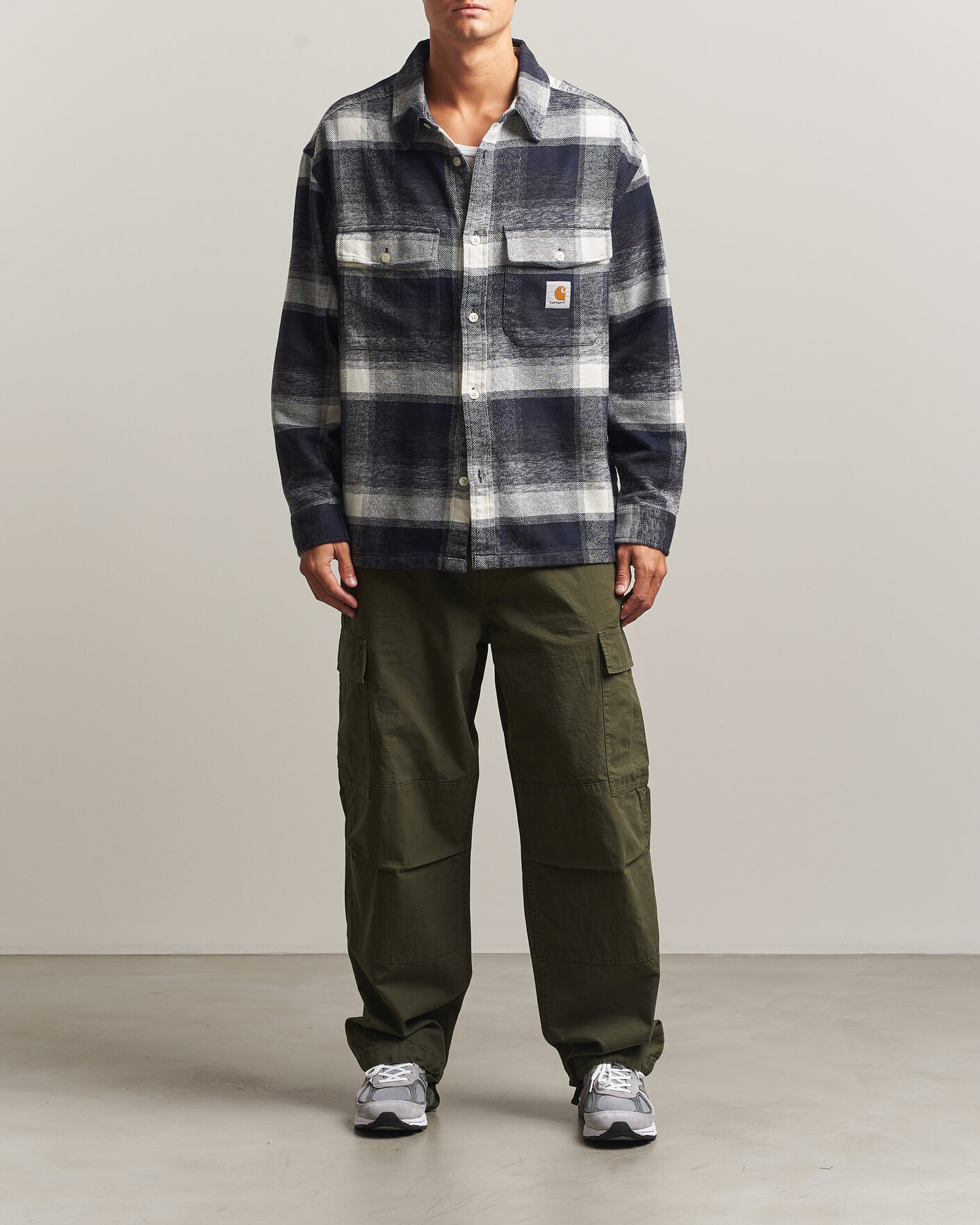 Uomini | Camicie | Carhartt WIP | Esterson Checked Shirt Dark Navy