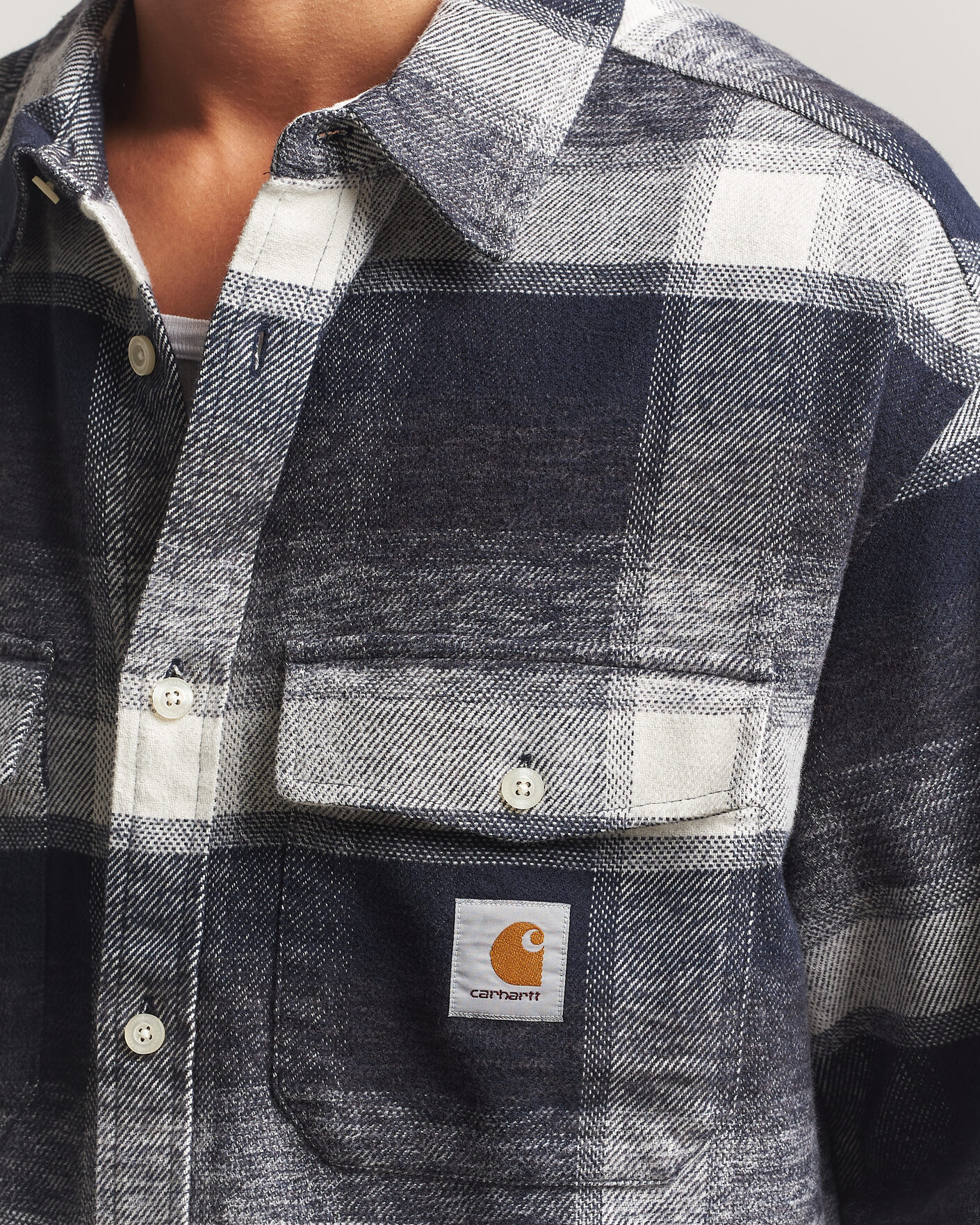 Uomini | Camicie | Carhartt WIP | Esterson Checked Shirt Dark Navy