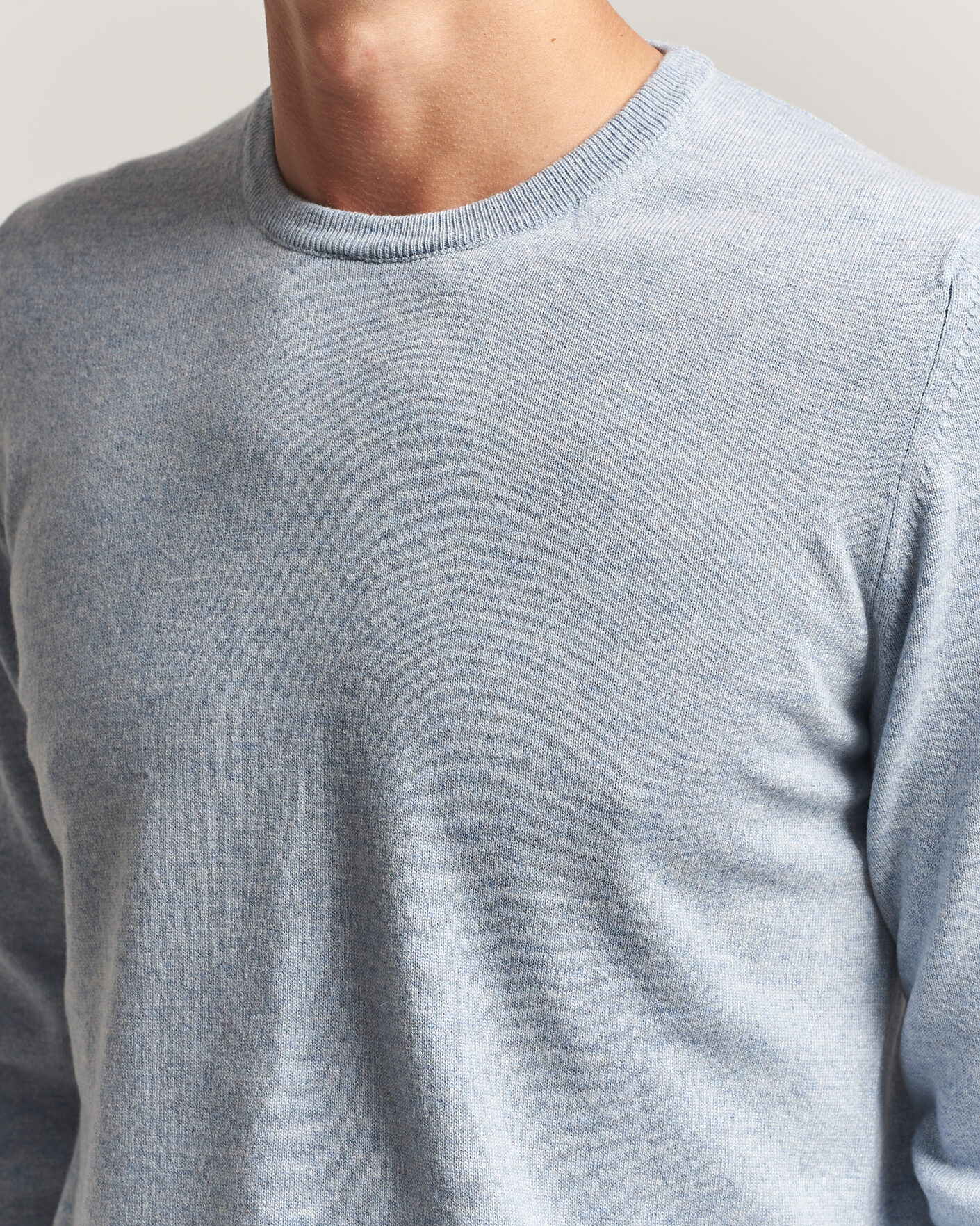 Uomini | Maglieria | Fedeli | Pure Cashmere Crew Neck Light Blue