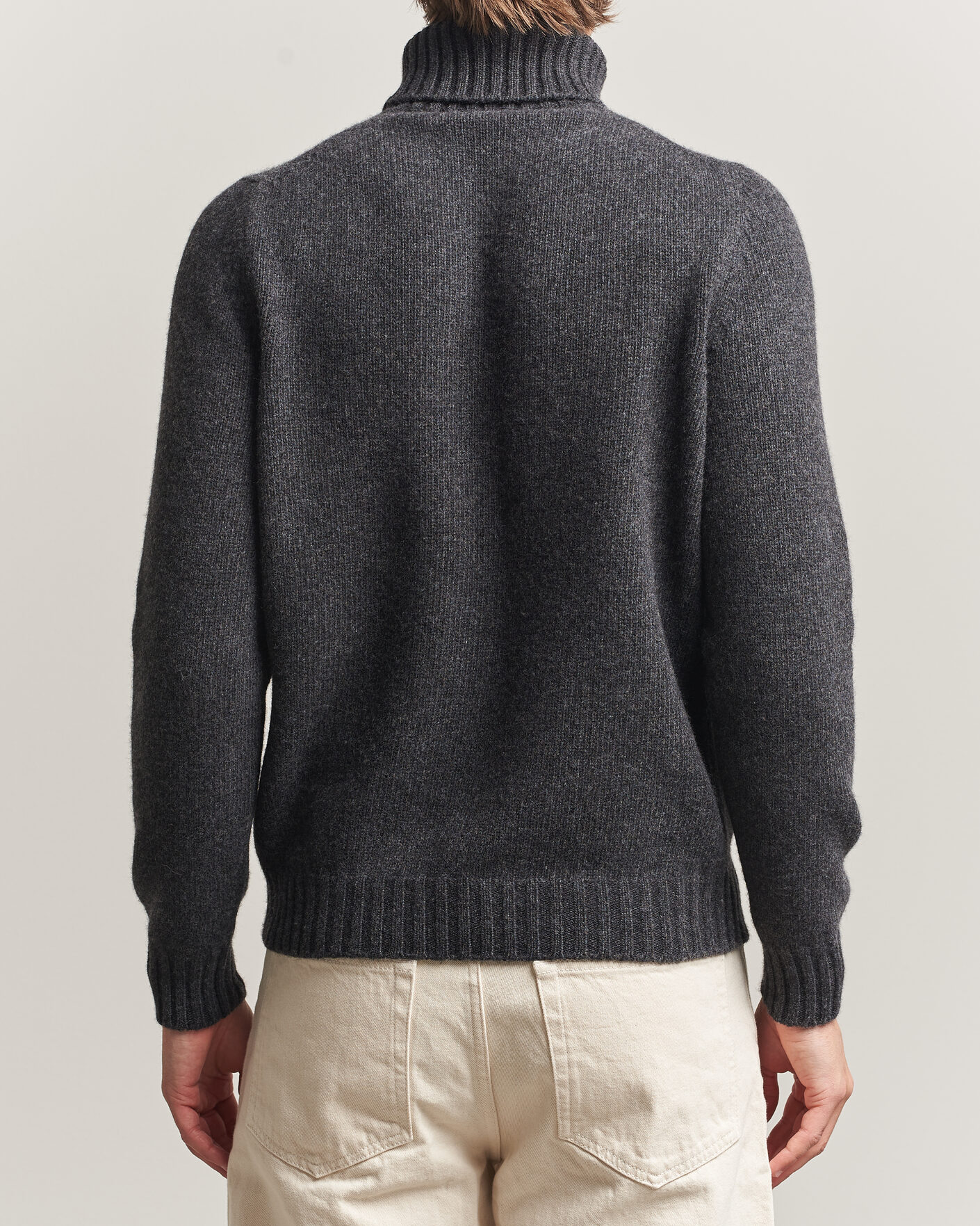 Uomini | Maglieria | Fedeli | Wool/Cashmere Rollneck Anthracite