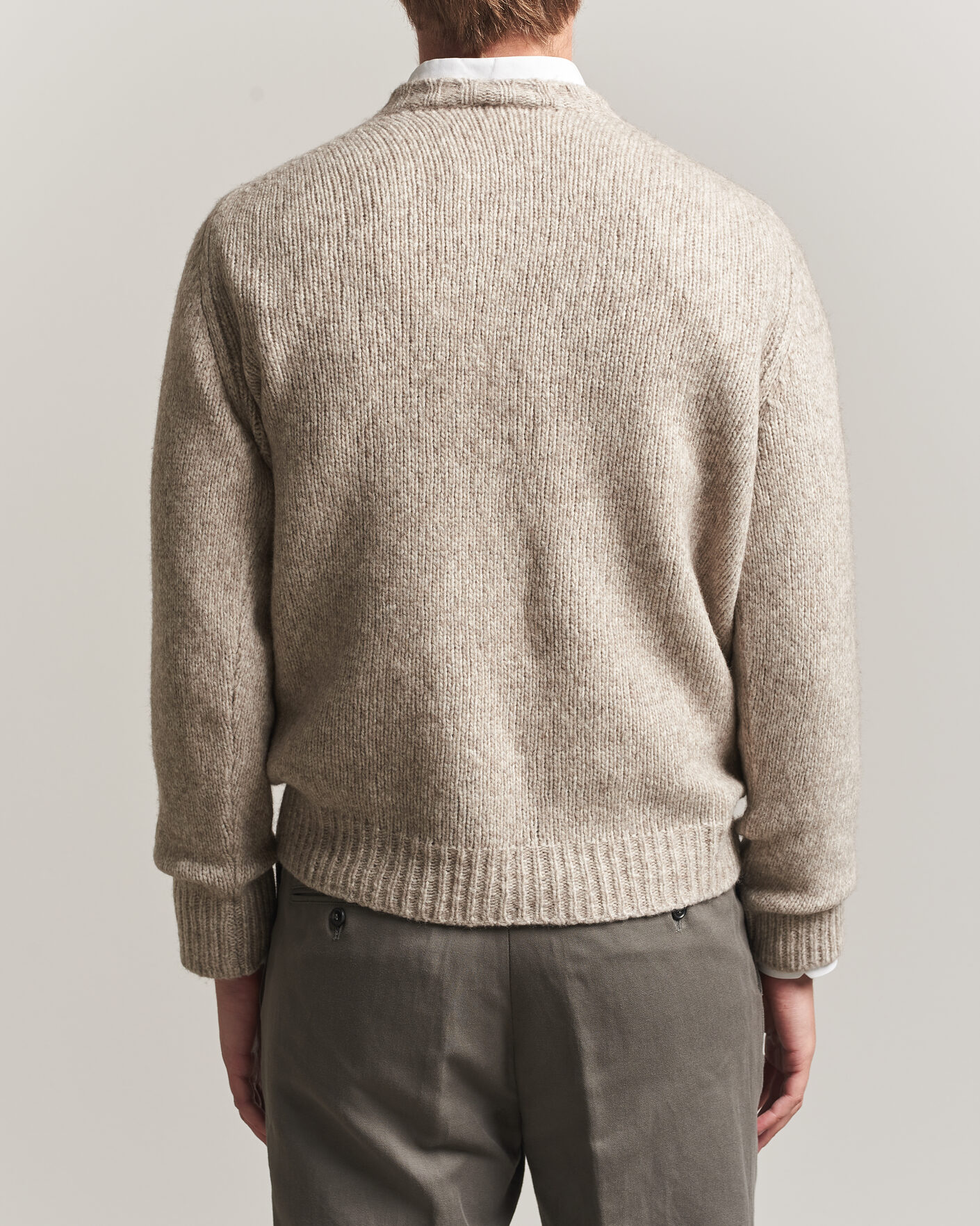 Uomini | Maglieria | Fedeli | Yak Blend Sweater Beige Melange