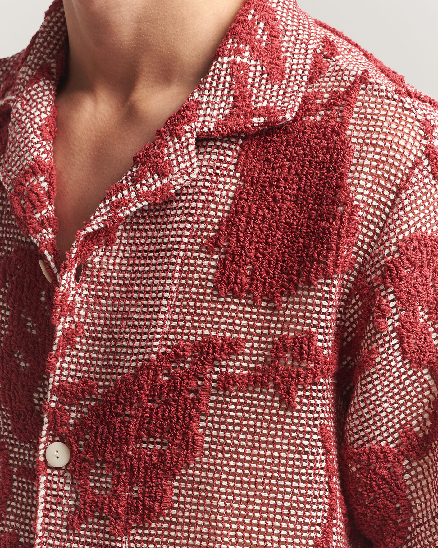Uomini | Camicie | OAS | Arcano Cuba Short Sleeve Shirt Red