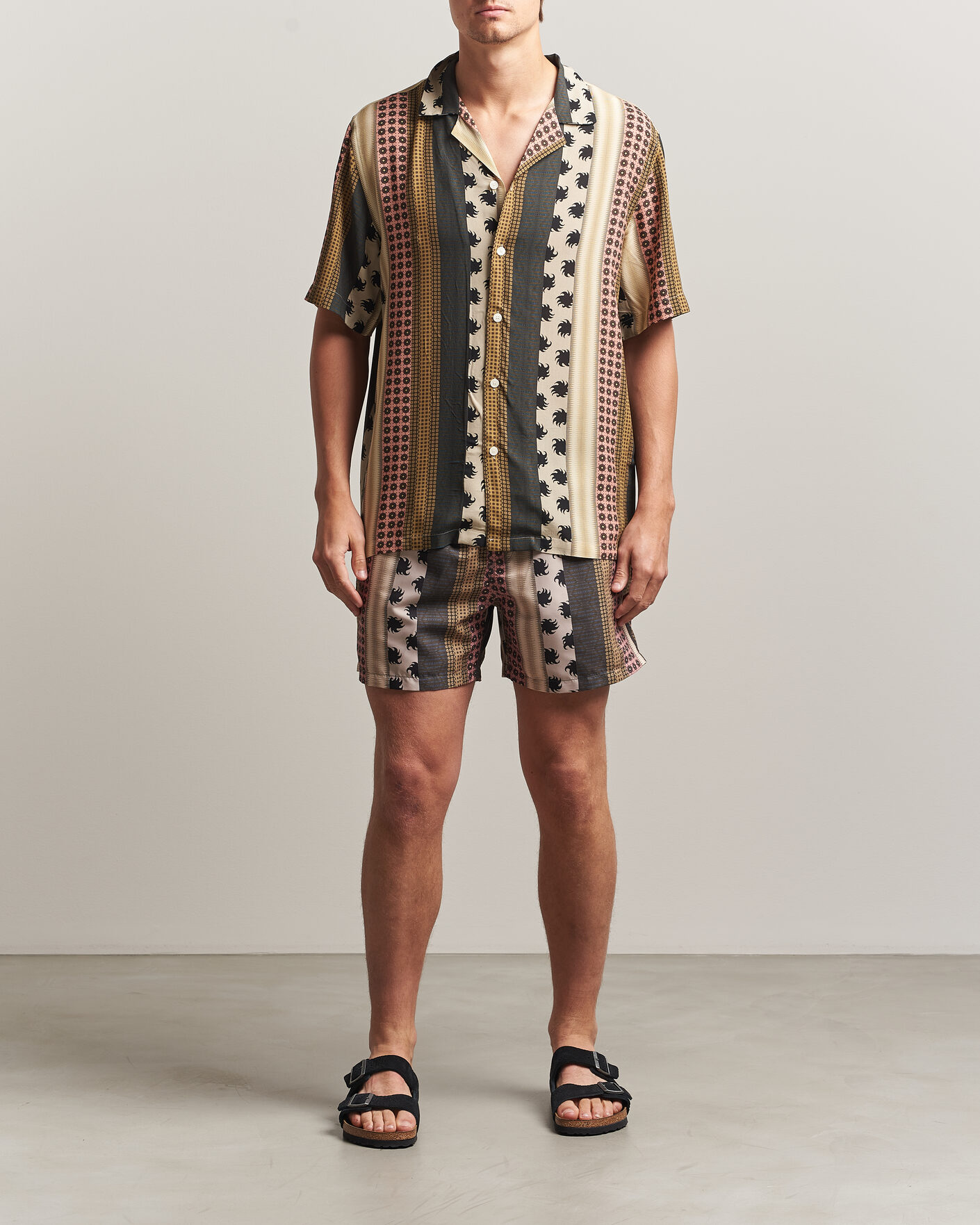 Uomini | Costumi da bagno | OAS | Printed Swimshorts Multi
