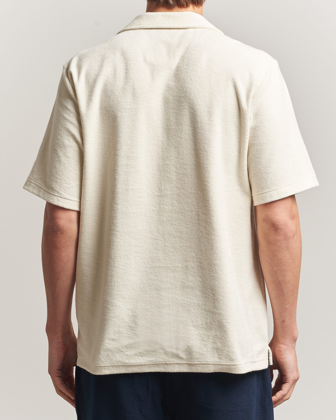 Uomini | Polo | OAS | Novo Regular Fit Terry Polo Ecru