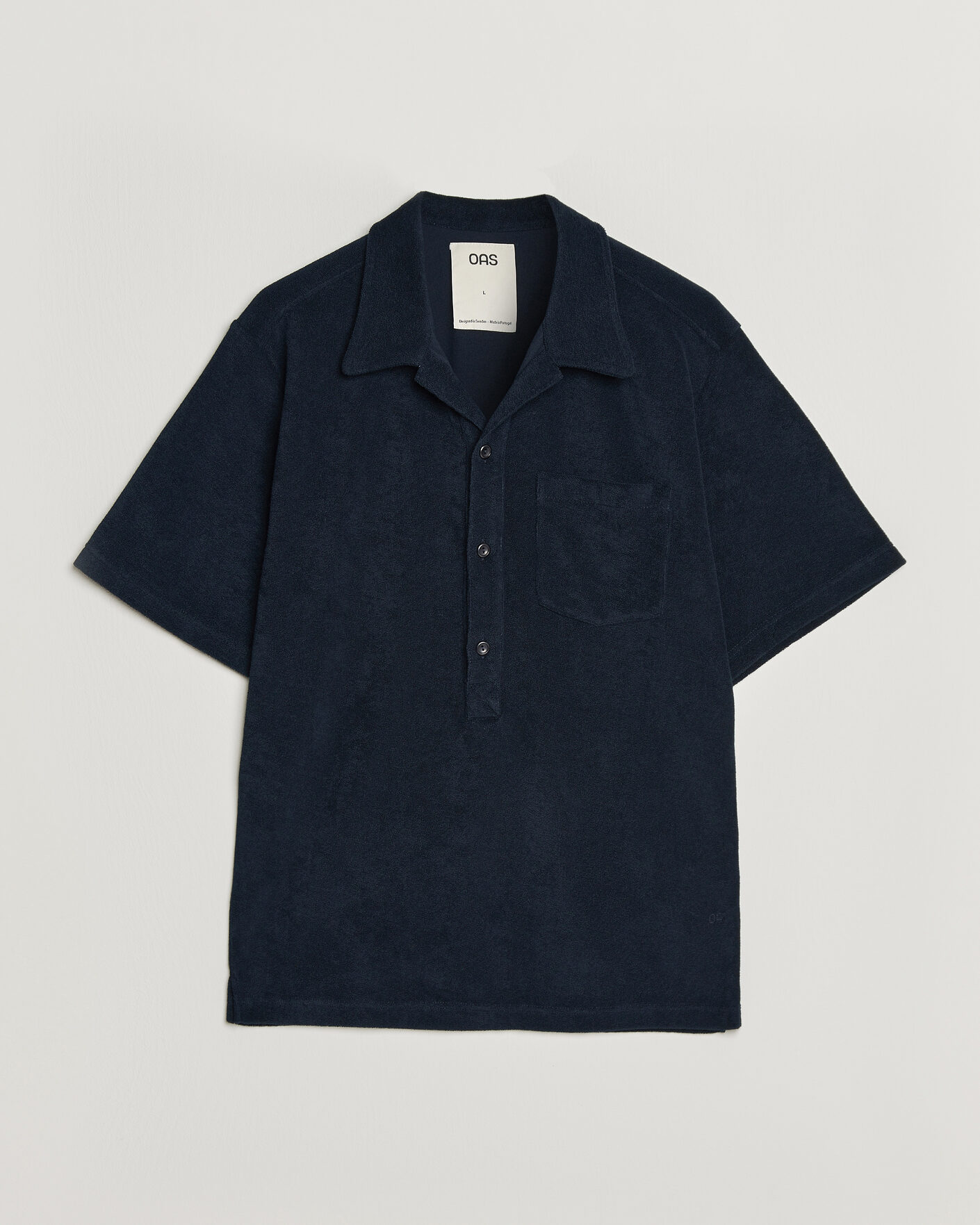Uomini | Polo | OAS | Novo Regular Fit Terry Polo Dark Blue