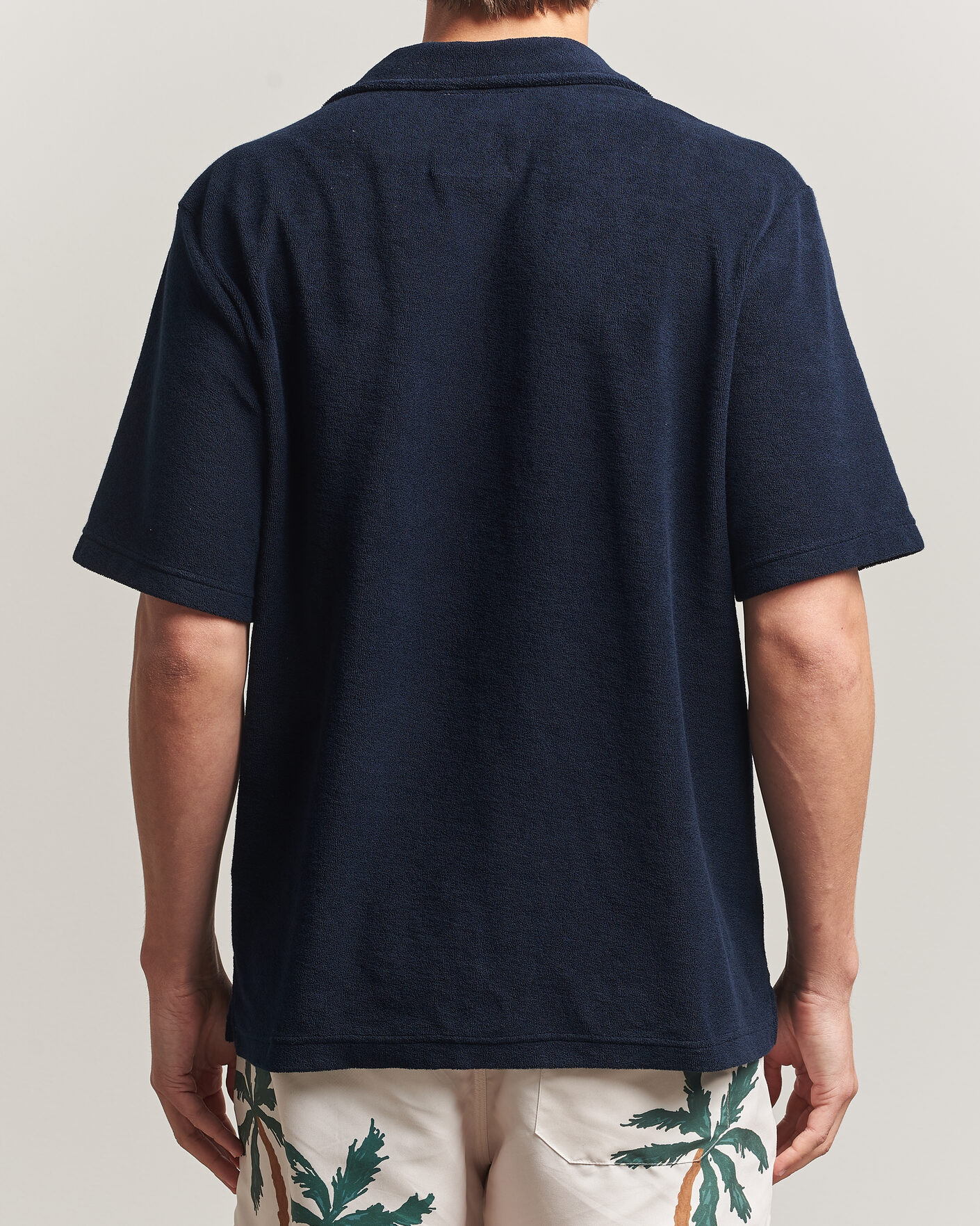 Uomini | Polo | OAS | Novo Regular Fit Terry Polo Dark Blue
